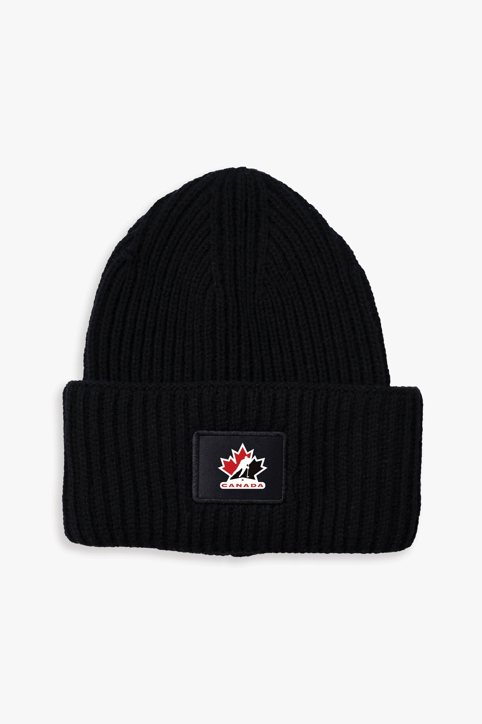 Hockey Canada Adult Oversized Triple Cuff Patch Beanie Toque with Printed Current Logo
