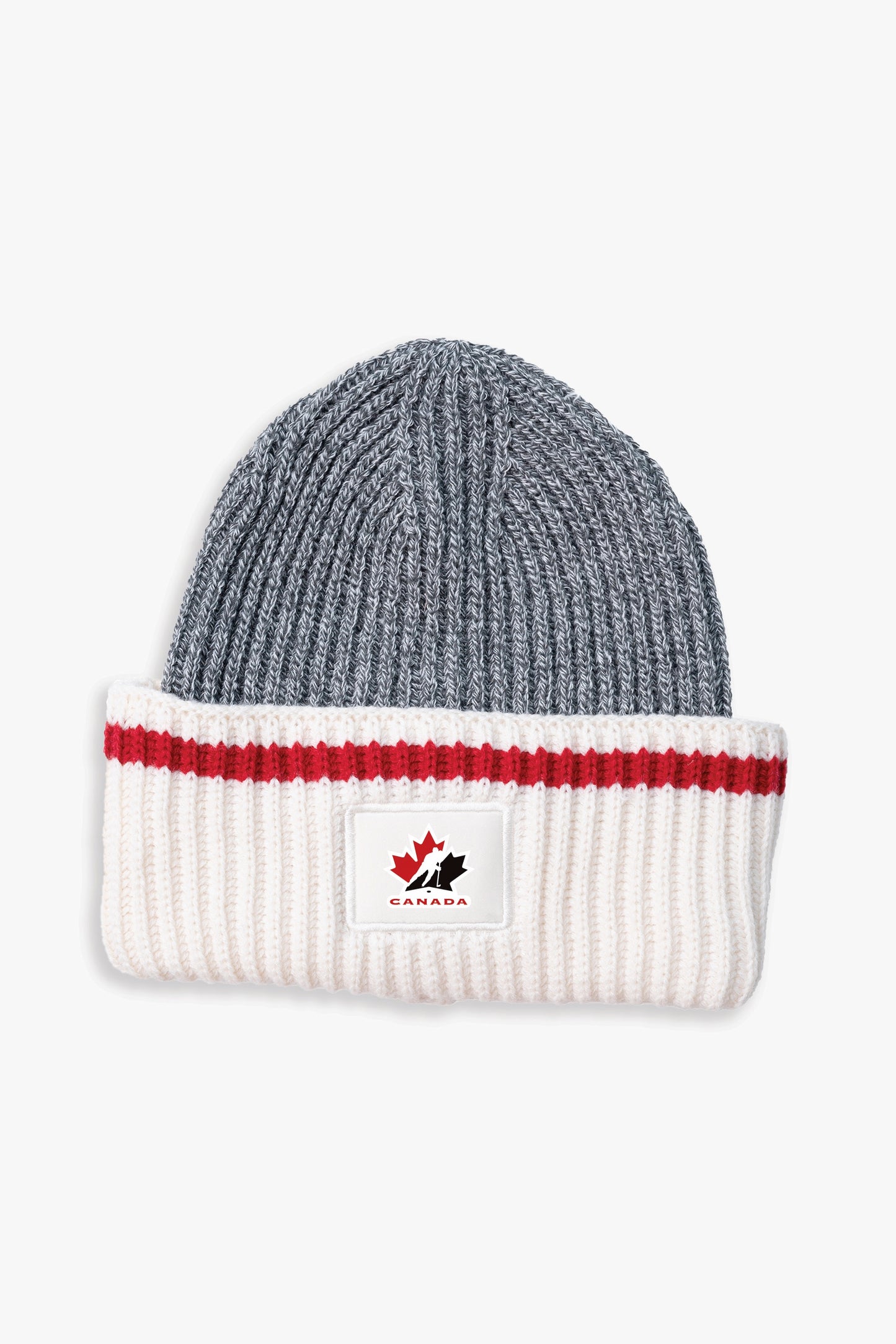 Hockey Canada Adult Oversized Triple Cuff Patch Beanie Toque with Printed Current Logo