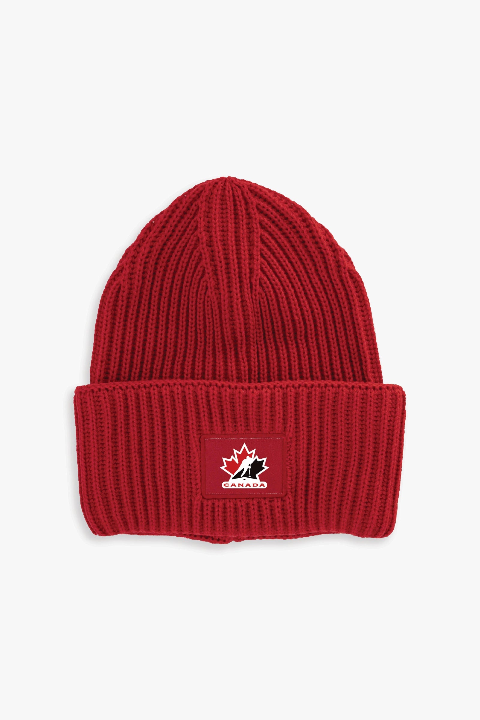 Hockey Canada Adult Oversized Triple Cuff Patch Beanie Toque with Printed Current Logo