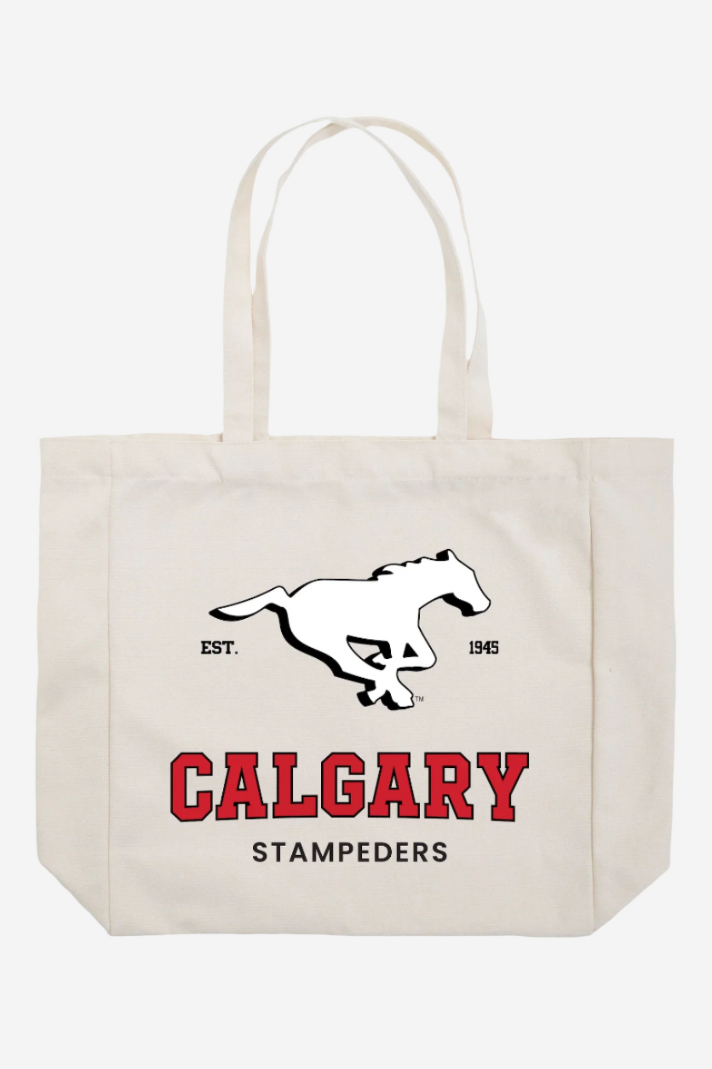 CFL Calgary Stampeders Canvas Tote Book Bag