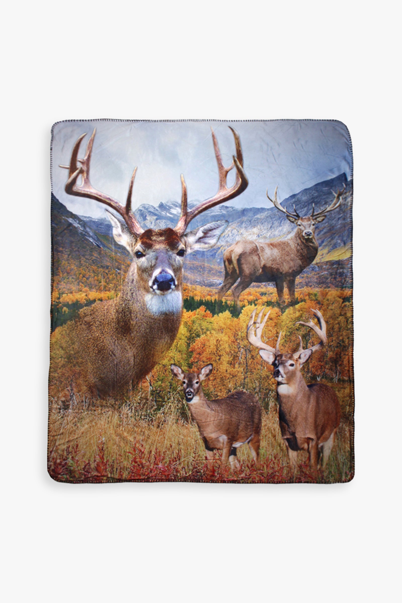 Wildlife Sublimated Printed Sherpa Lined Throw
