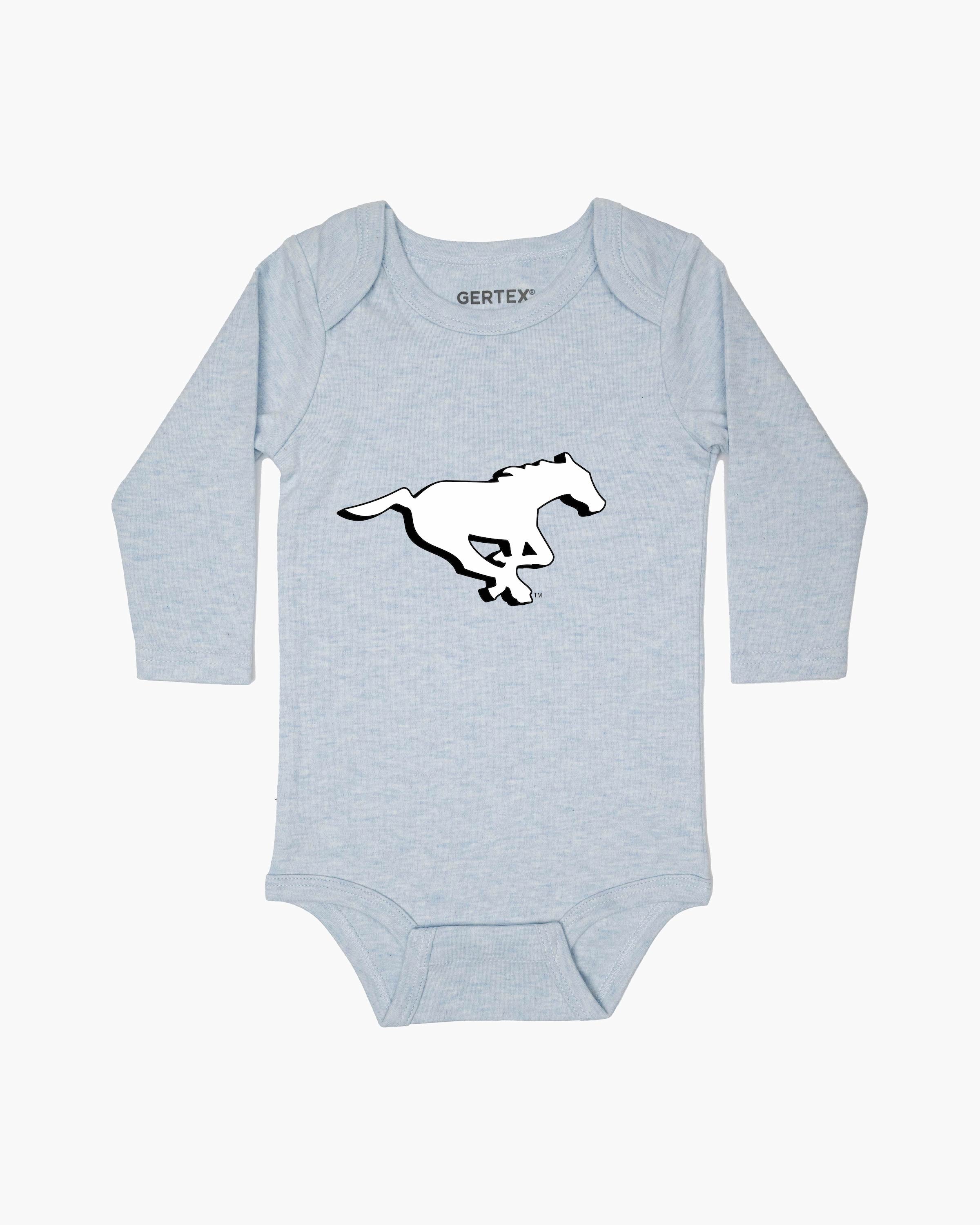 CFL Team Baby Blue Organic Baby Long Sleeve Bodysuit