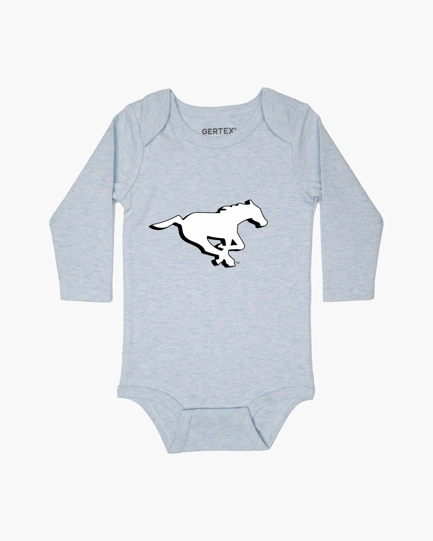 CFL Team Baby Blue Organic Baby Long Sleeve Bodysuit