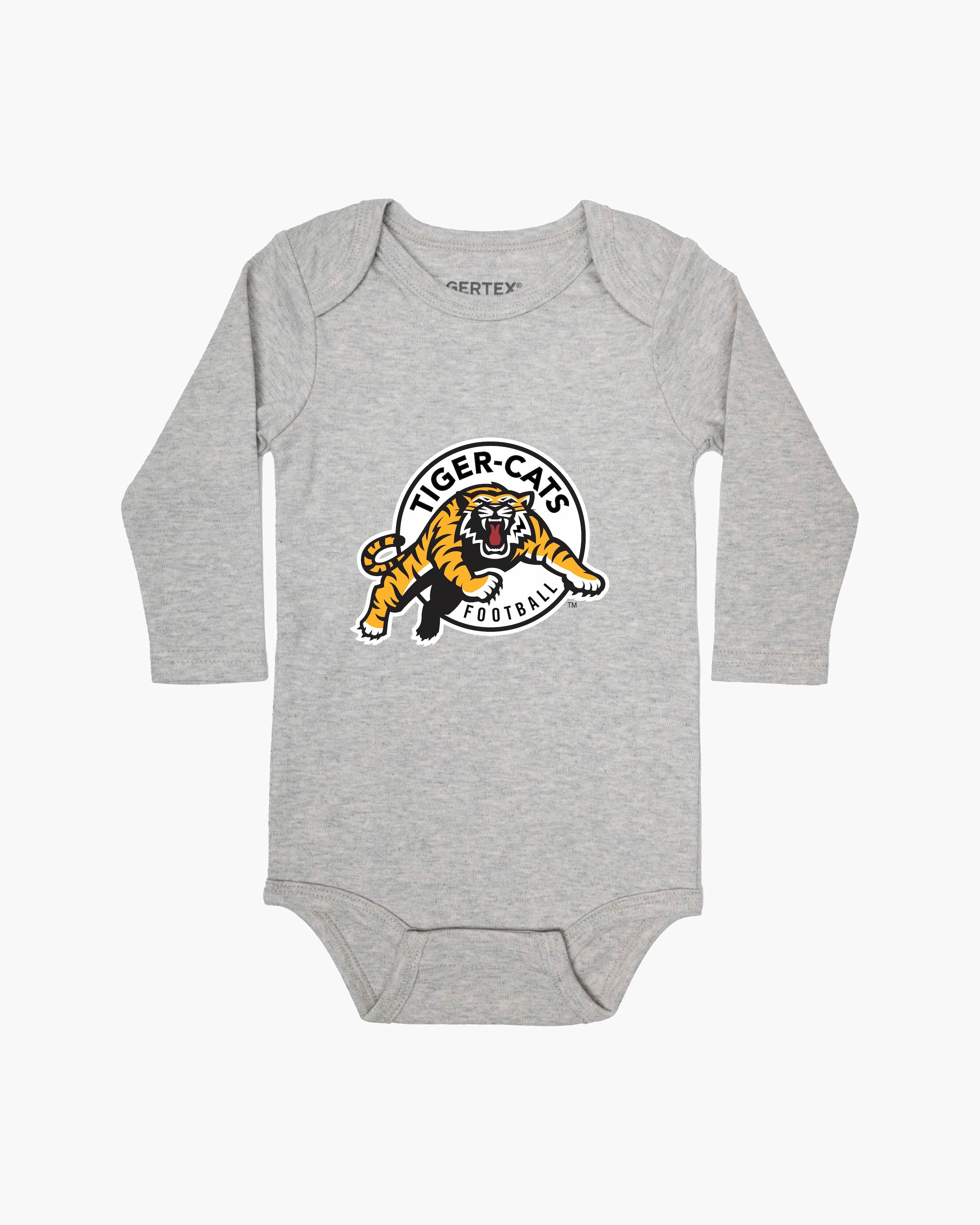 CFL Team Grey Organic Baby Long Sleeve Bodysuit