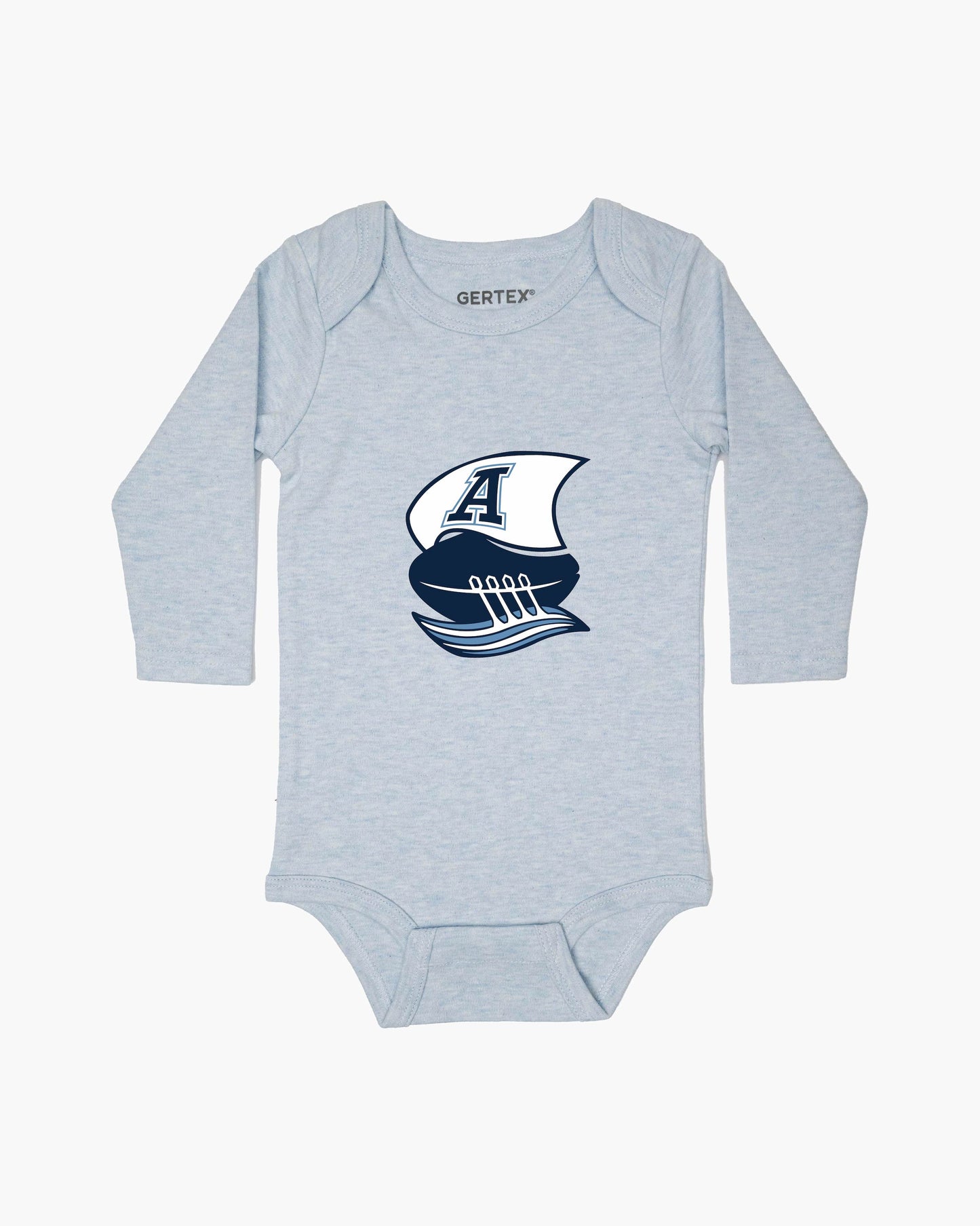 CFL Team Baby Blue Organic Baby Long Sleeve Bodysuit