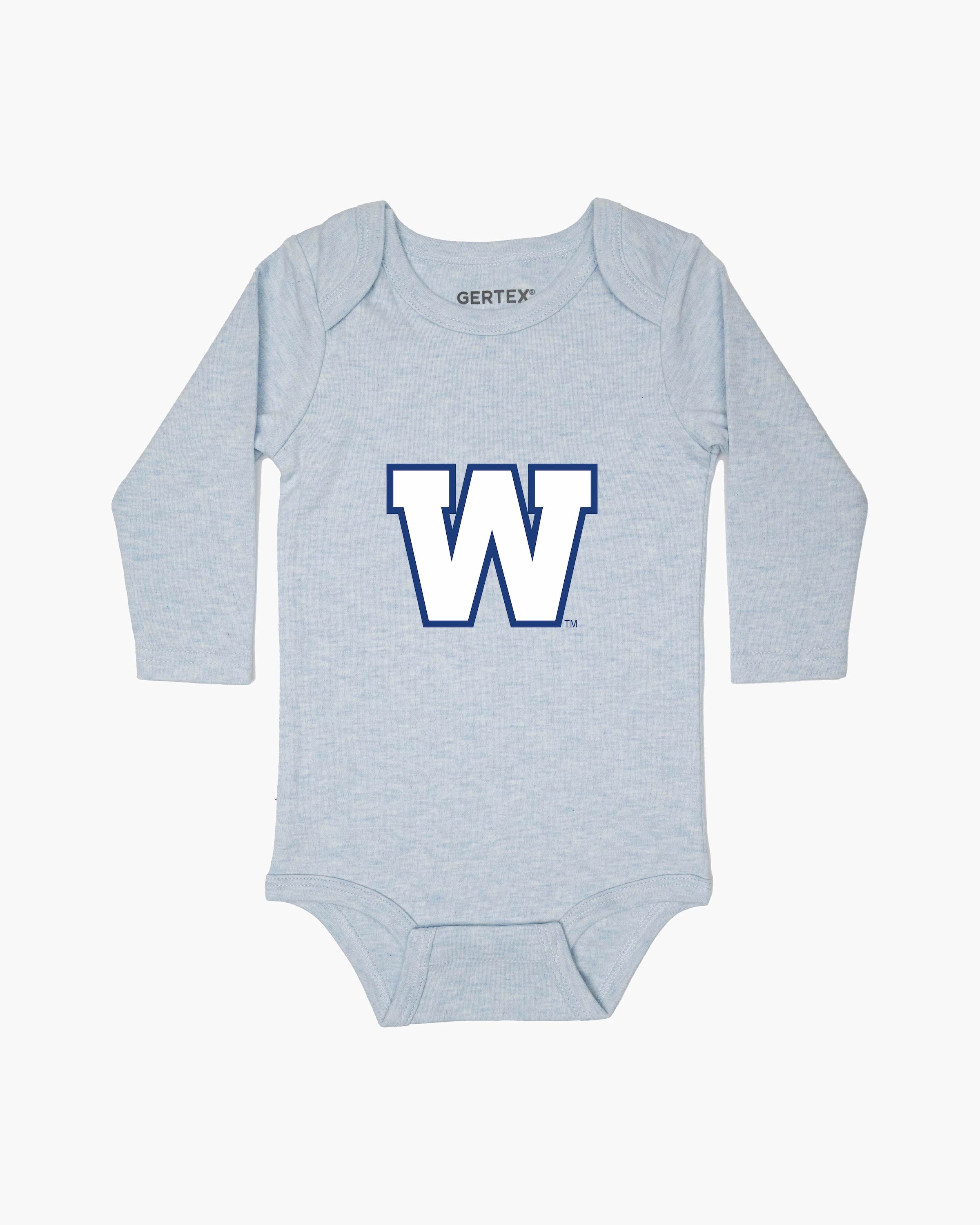 CFL Team Baby Blue Organic Baby Long Sleeve Bodysuit