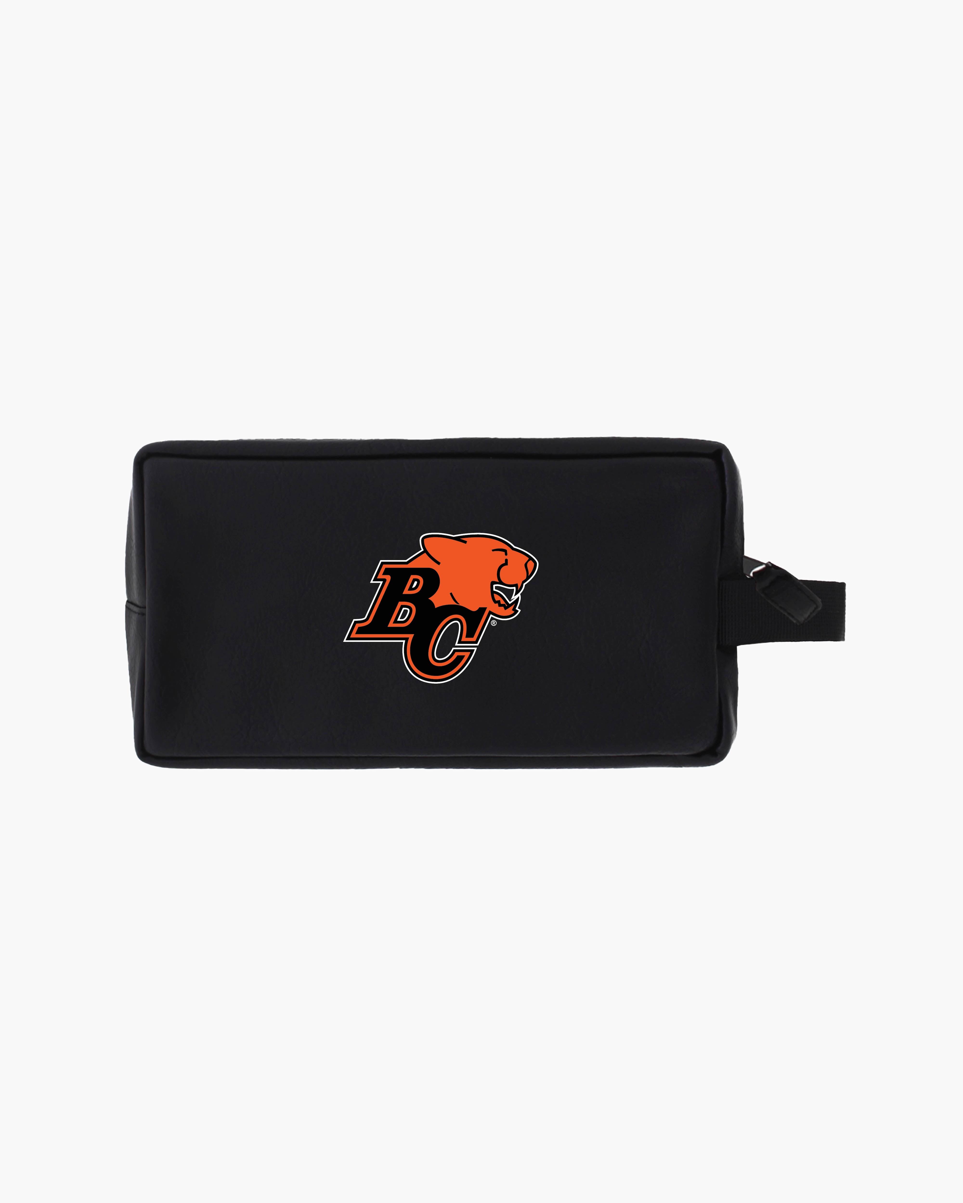 CFL Team Black Faux Leather Toiletry Bag with Handle
