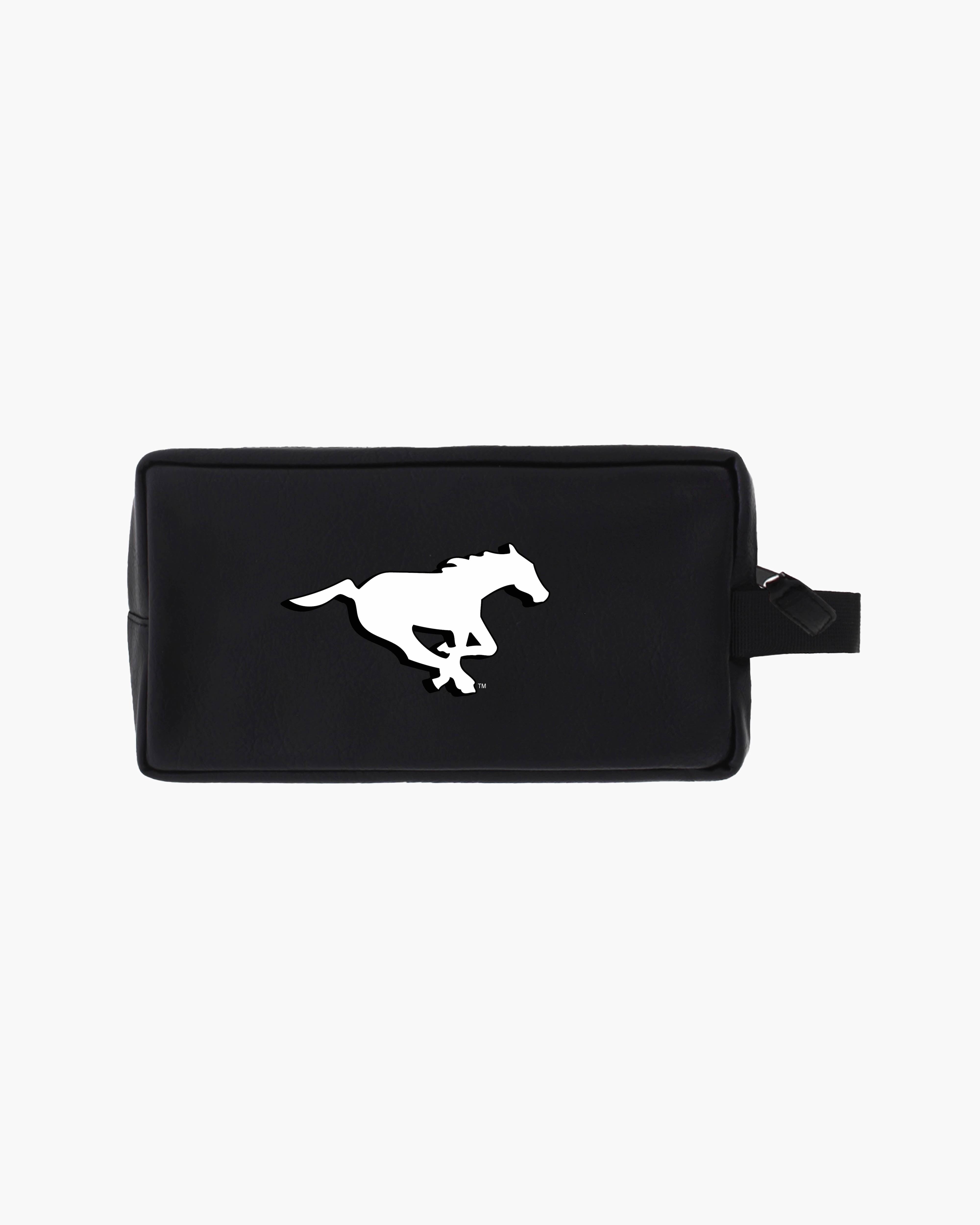 CFL Team Black Faux Leather Toiletry Bag with Handle
