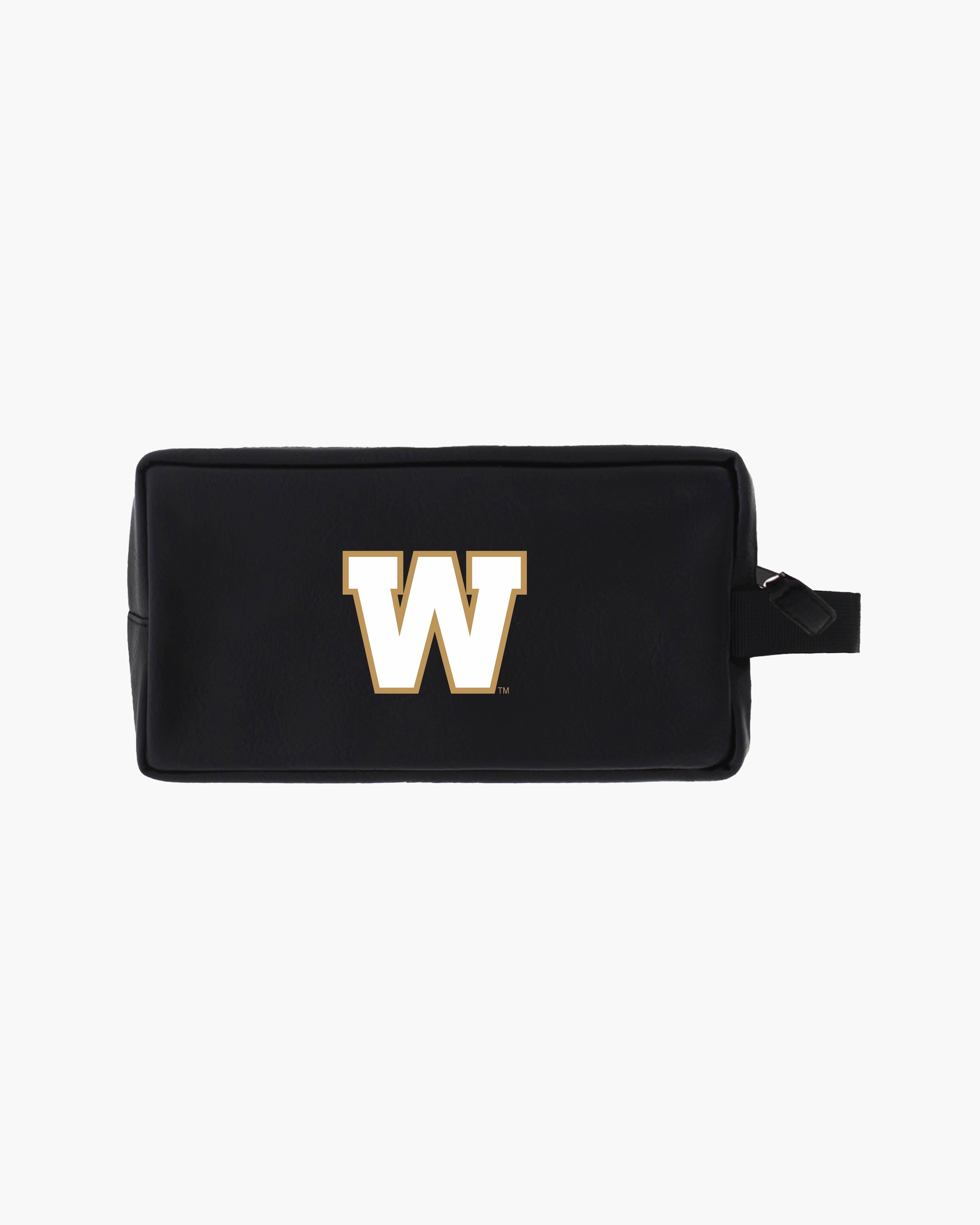 CFL Team Black Faux Leather Toiletry Bag with Handle