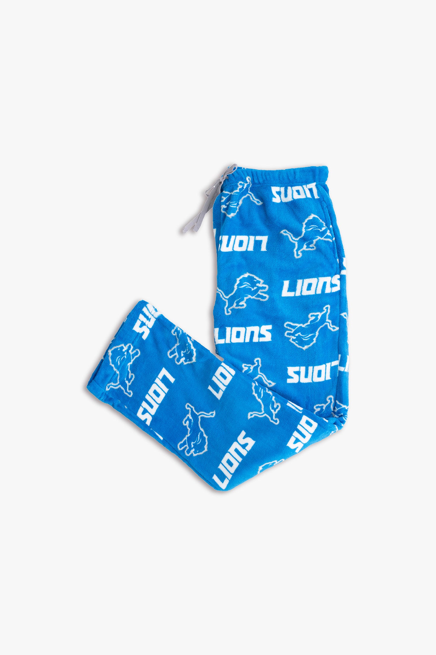 NFL Detroit Lions Men's Softie Coral Fleece Pajama Lounge Pants