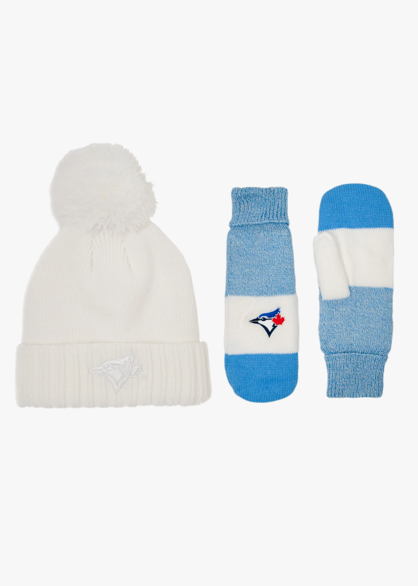 MLB Toronto Blue Jays Ladies Toque & Mittens Winter Bundle