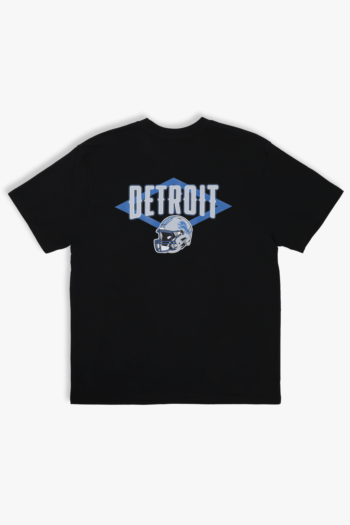 NFL Soft Cloud T-Shirt for Adults with Team Helmet, Front and Back, Black 100% Cotton, Relaxed Boxy Fit, XS-XXL