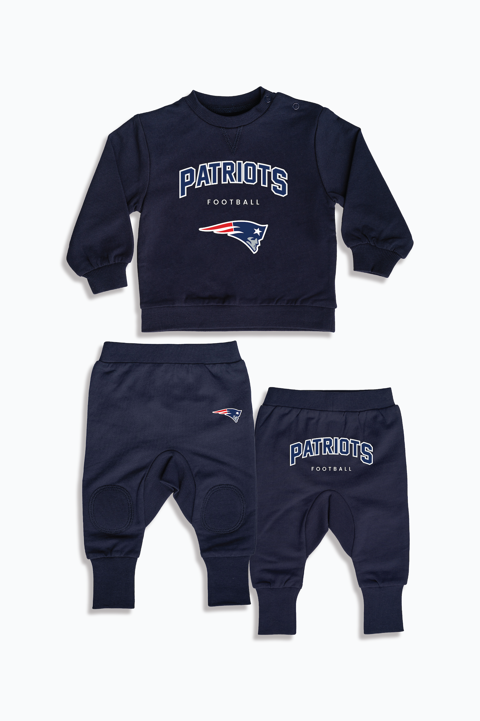 NFL Baby 2-Piece Navy, Organic Cotton, French Terry Set