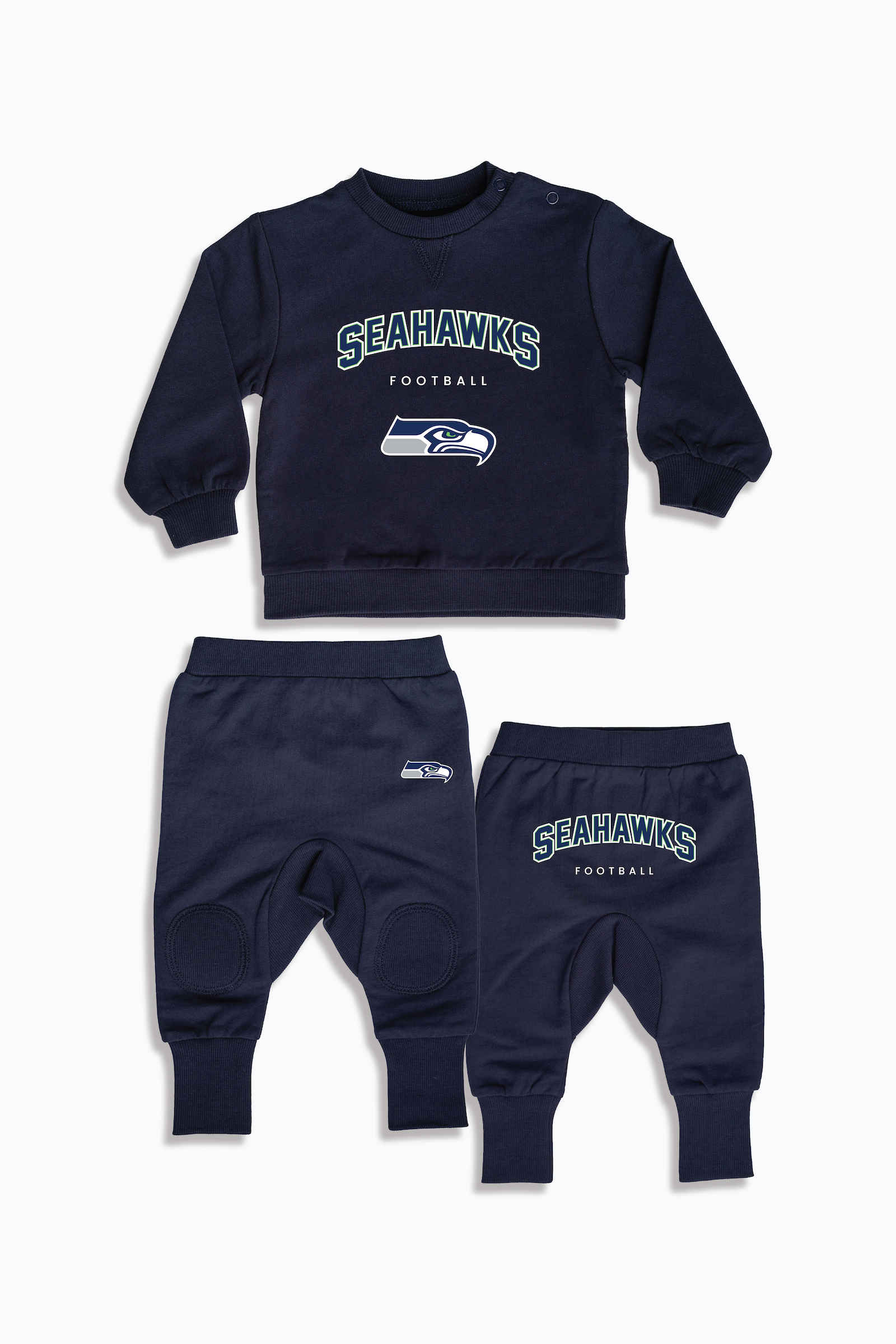 NFL Baby 2-Piece Navy, Organic Cotton, French Terry Set