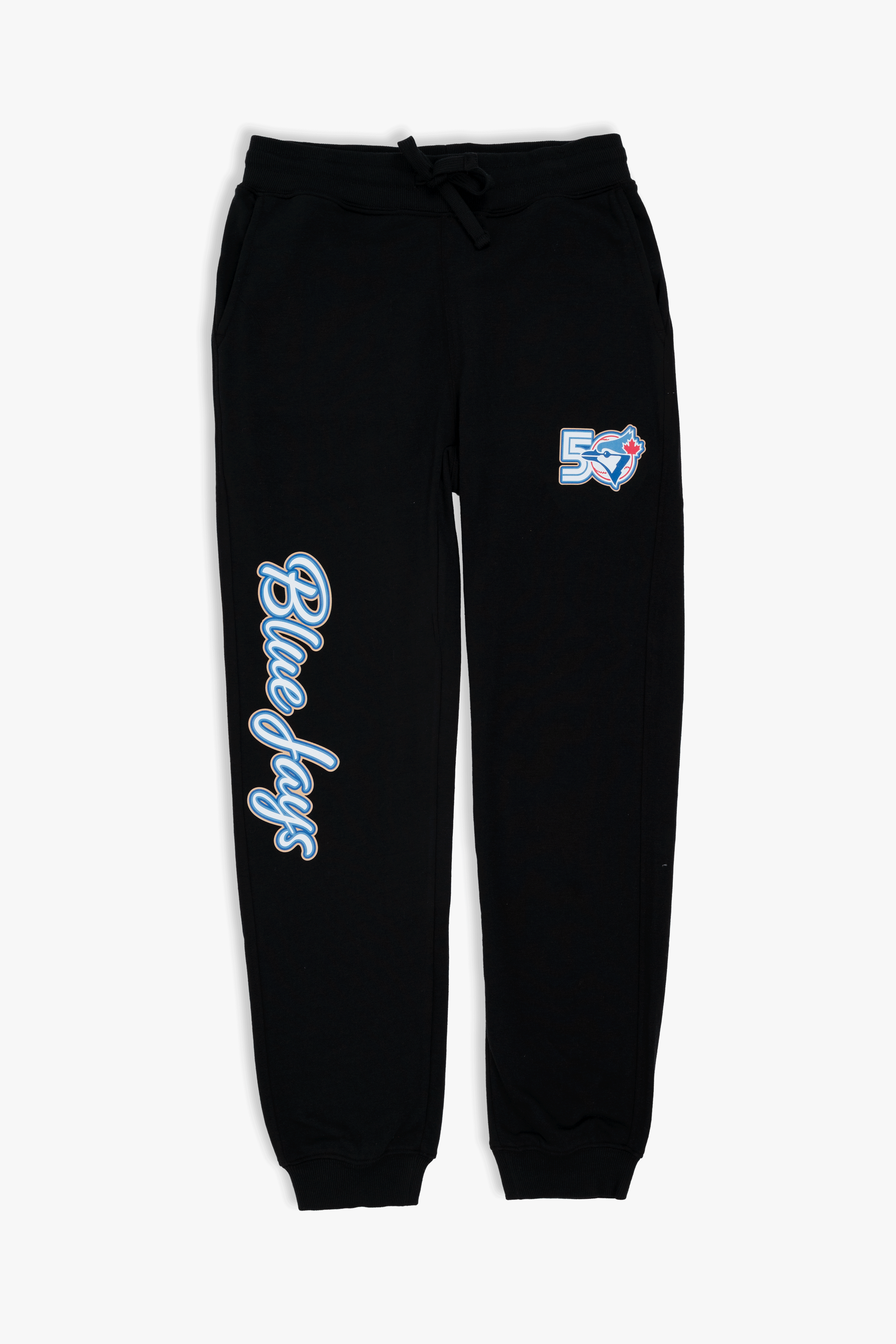 MLB Toronto Blue Jays 50th Anniversary Men's Women's Black French Terry Jogger Sweatpants