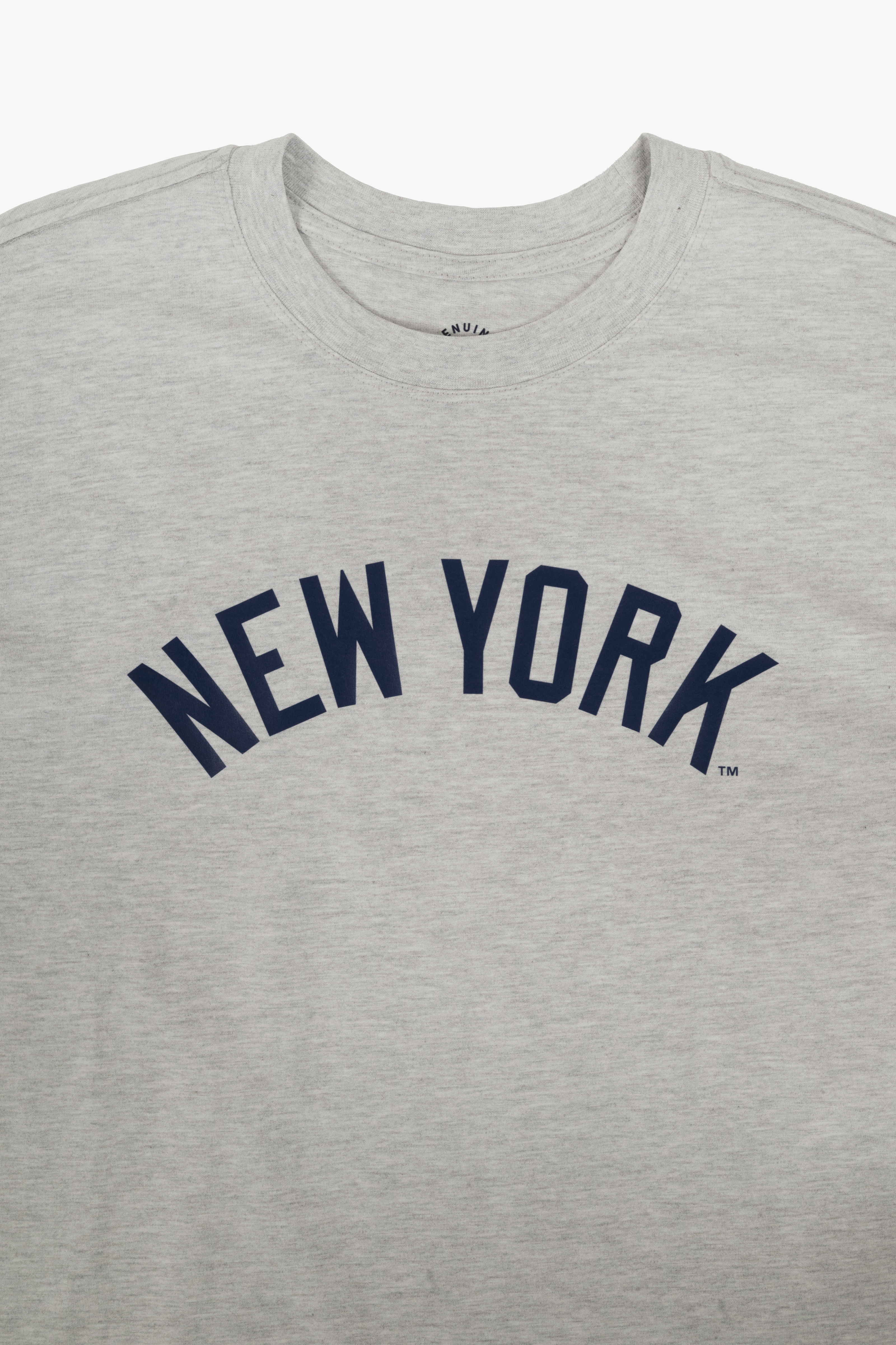 MLB New York Yankees Adult Cloud Heather Grey T-Shirt, 100% Cotton Tee, Men Women XS-2XL
