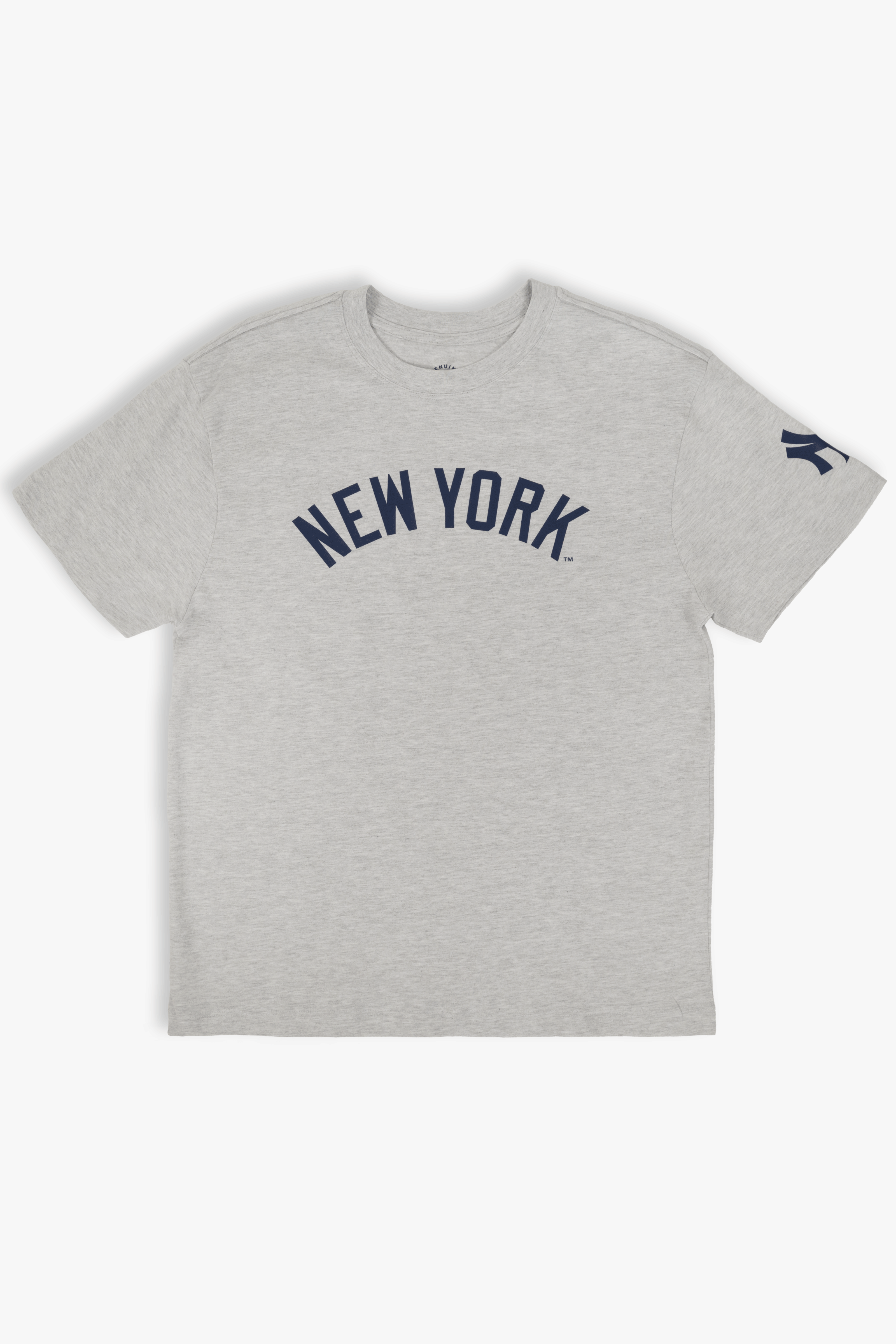 MLB New York Yankees Adult Cloud Heather Grey T-Shirt, 100% Cotton Tee, Men Women XS-2XL