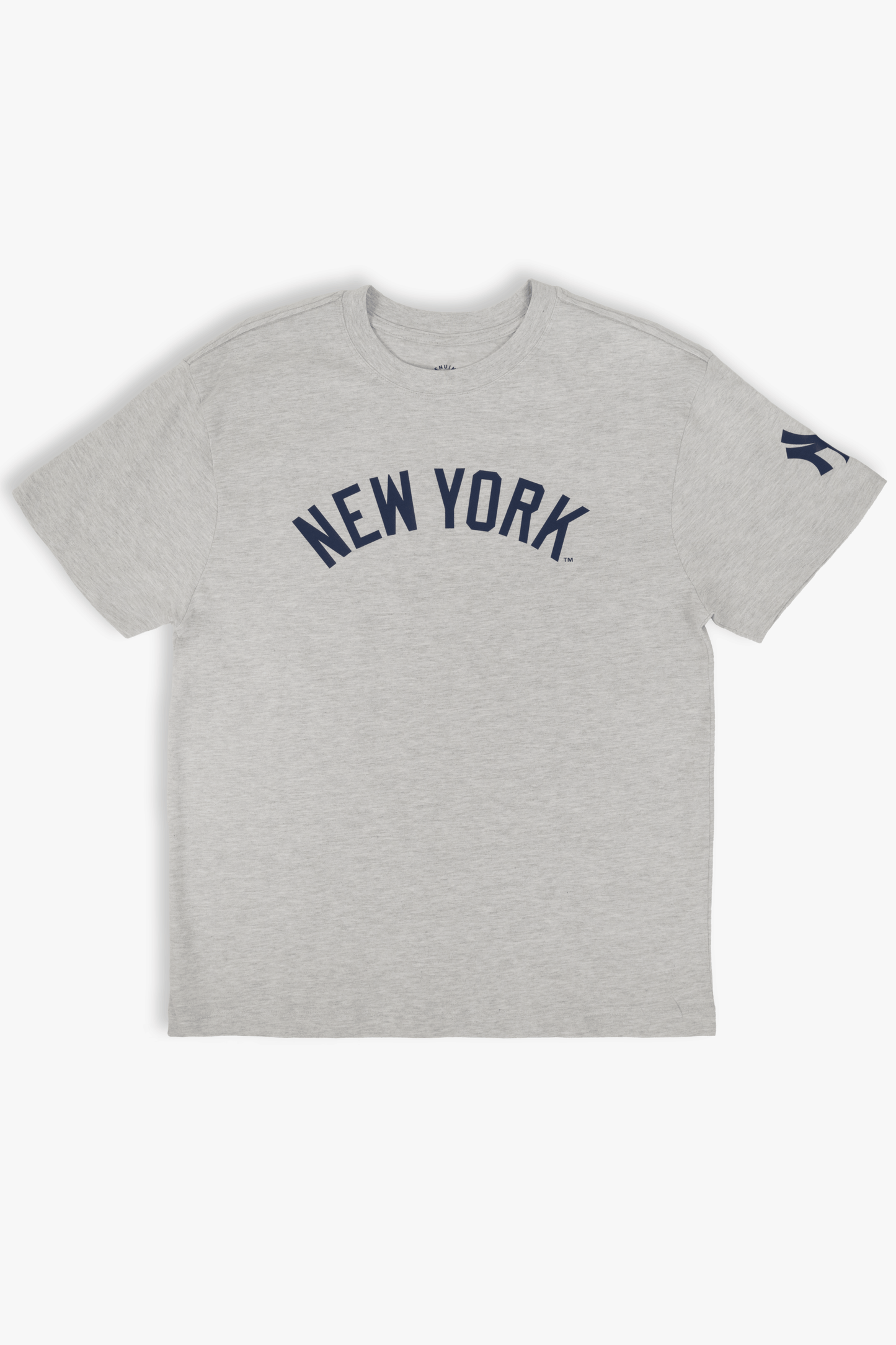 MLB New York Yankees Adult Cloud Heather Grey T-Shirt, 100% Cotton Tee, Men Women XS-2XL