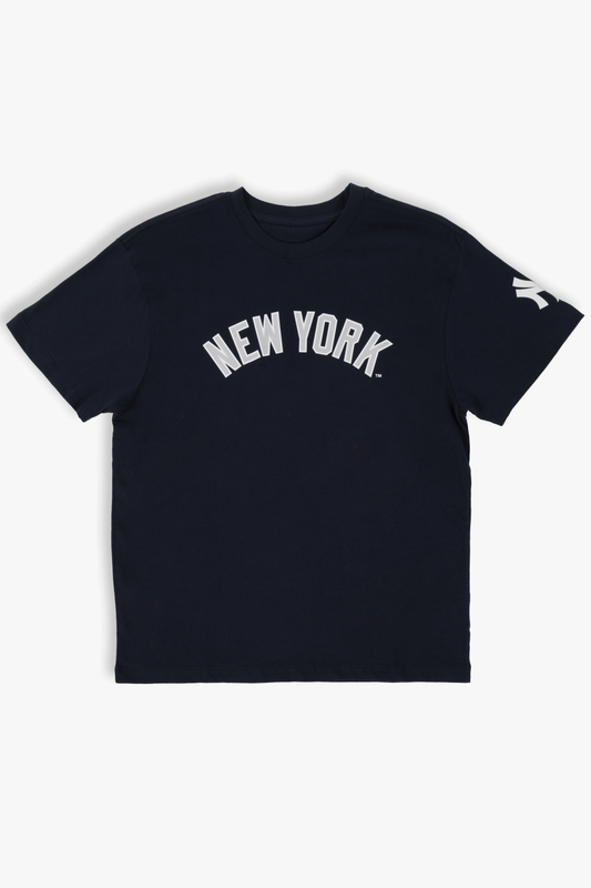 MLB New York Yankees Adult Cloud Navy T-Shirt, 100% Cotton Tee, Men Women XS-2XL