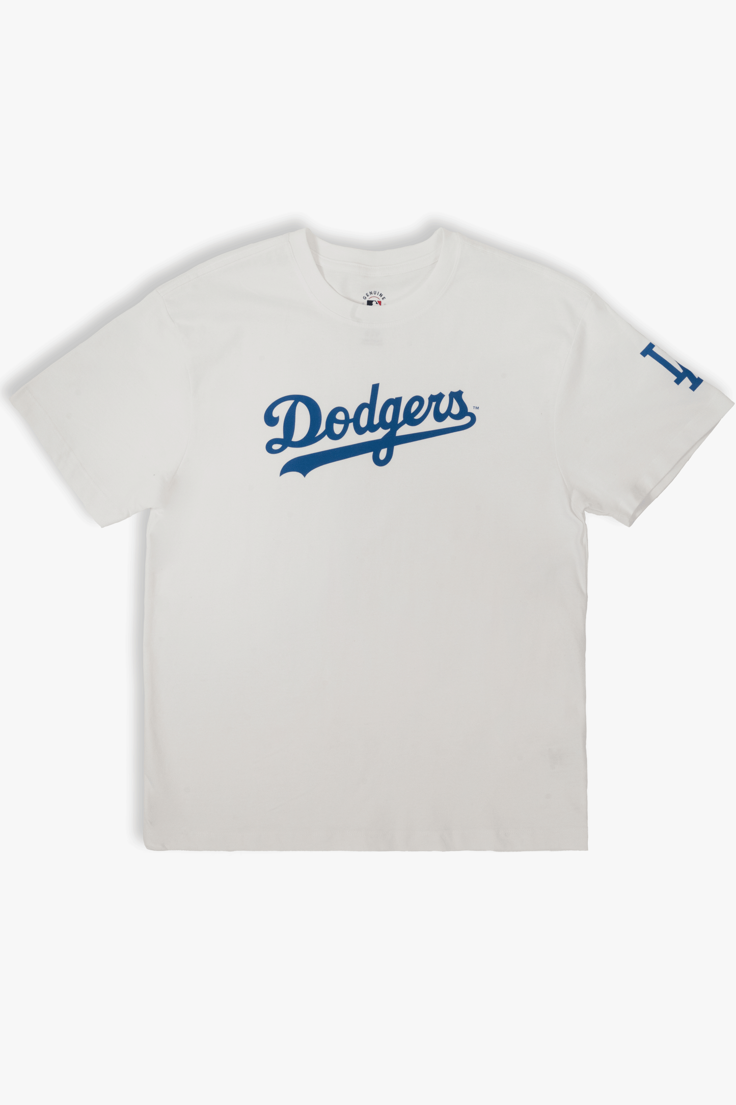 MLB Los Angeles Dodgers Adult Cloud White T-Shirt, 100% Cotton Tee, Men Women XS-2XL