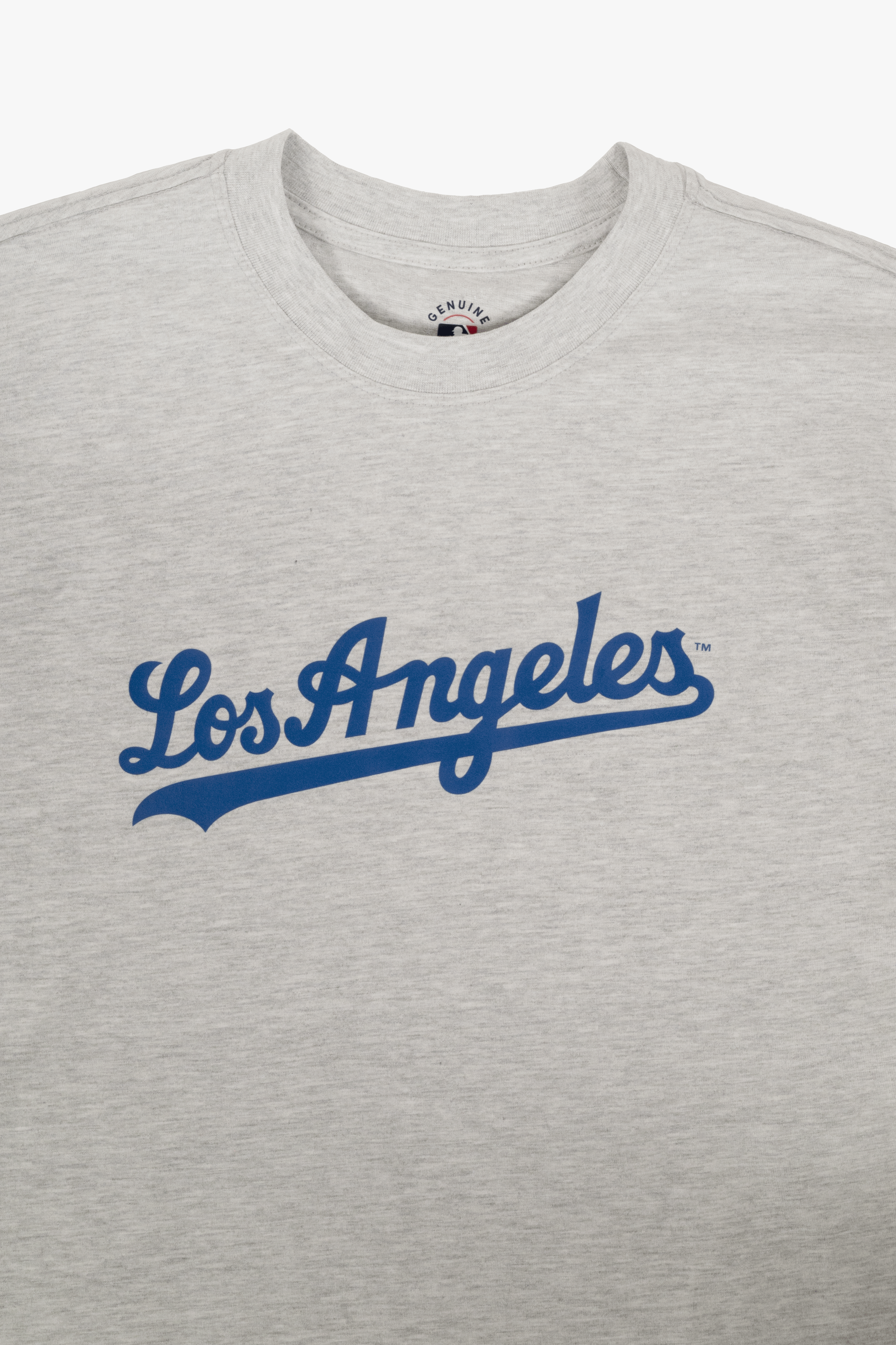 MLB Los Angeles Dodgers Adult Cloud Heather Grey T-Shirt, 100% Cotton Tee, Men Women XS-2XL