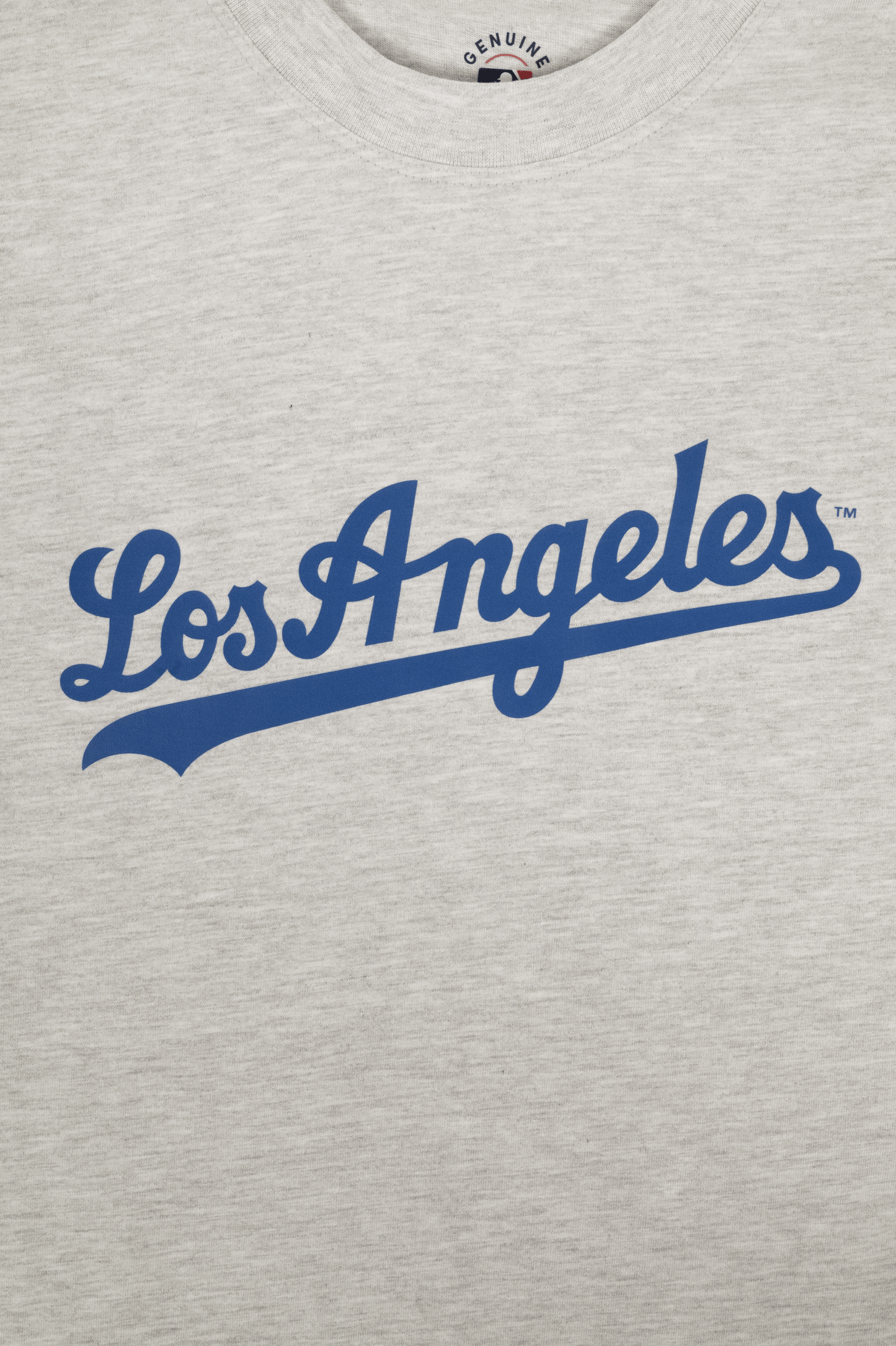 MLB Los Angeles Dodgers Adult Cloud Heather Grey T-Shirt, 100% Cotton Tee, Men Women XS-2XL