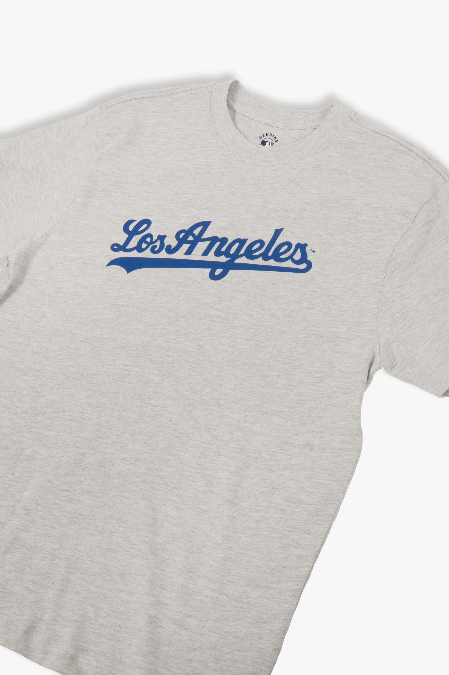 MLB Los Angeles Dodgers Adult Cloud Heather Grey T-Shirt, 100% Cotton Tee, Men Women XS-2XL