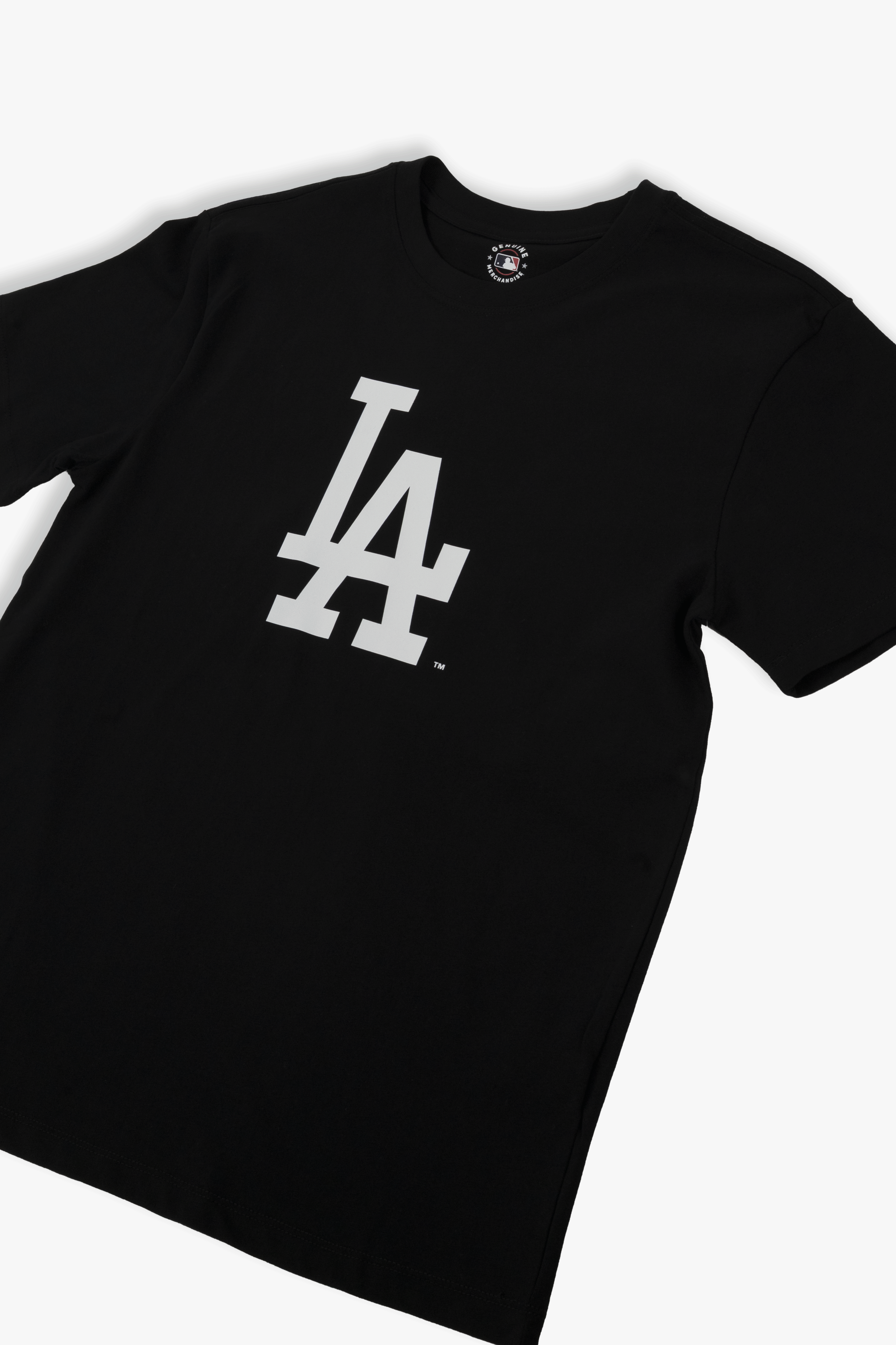 MLB Los Angeles Dodgers Adult Cloud Black T-Shirt, 100% Cotton Tee, Men Women XS-2XL