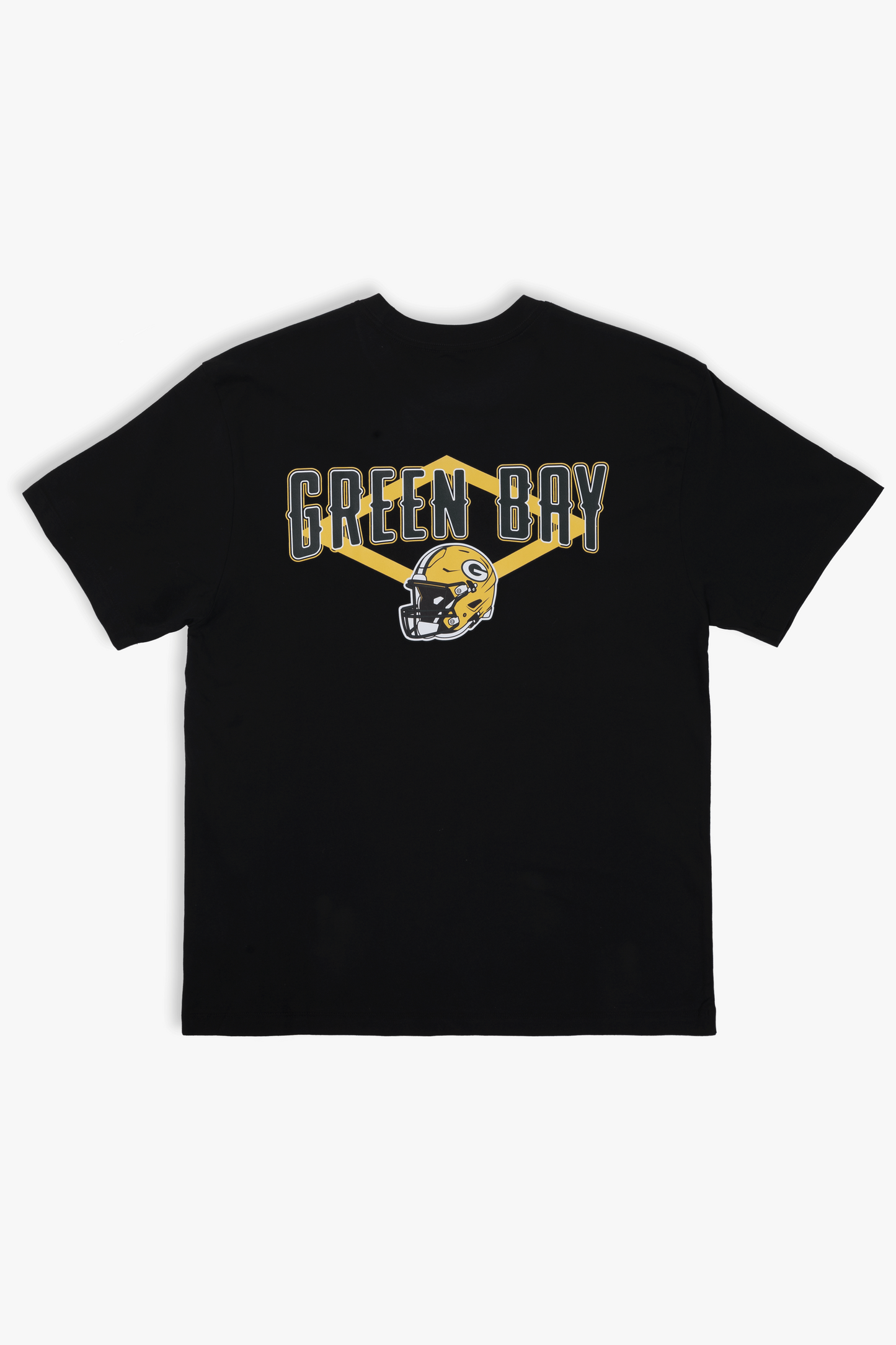 NFL Soft Cloud T-Shirt for Adults with Team Helmet, Front and Back, Black 100% Cotton, Relaxed Boxy Fit, XS-XXL