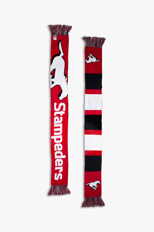 CFL Calgary Stampeders Canadian Football League Adult Fan Scarf for Cold Weather | 150cm x 18cm