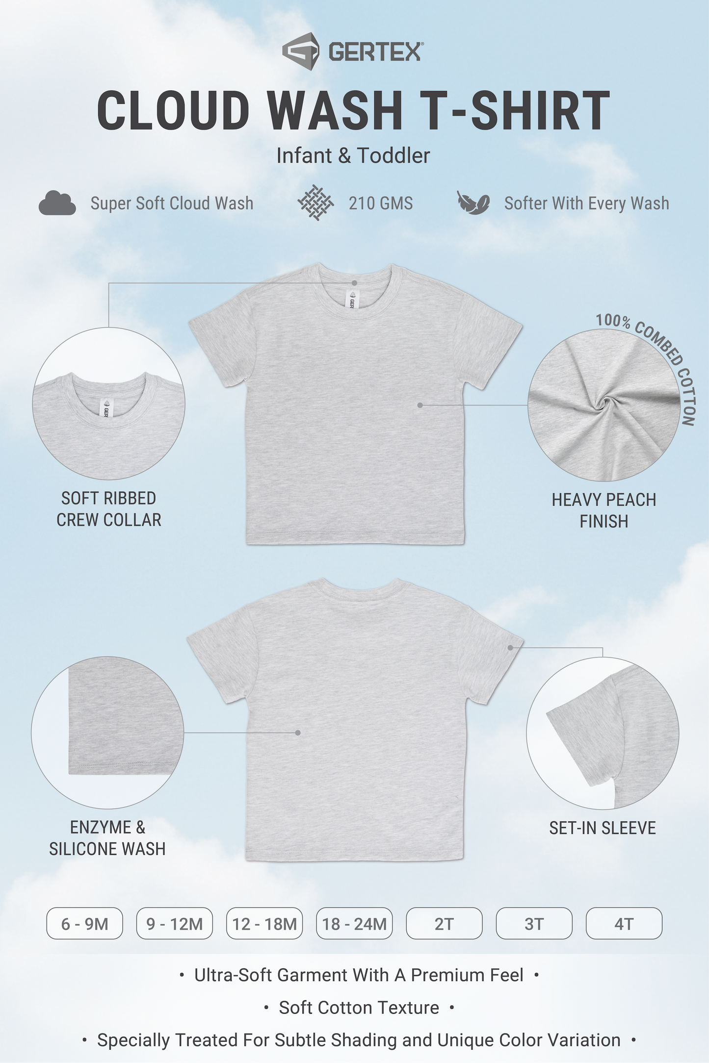 50th Anniversary Toronto Blue Jays Baby/Toddler T-Shirt, Soft Cloud Wash Combed Cotton, 6M-4T