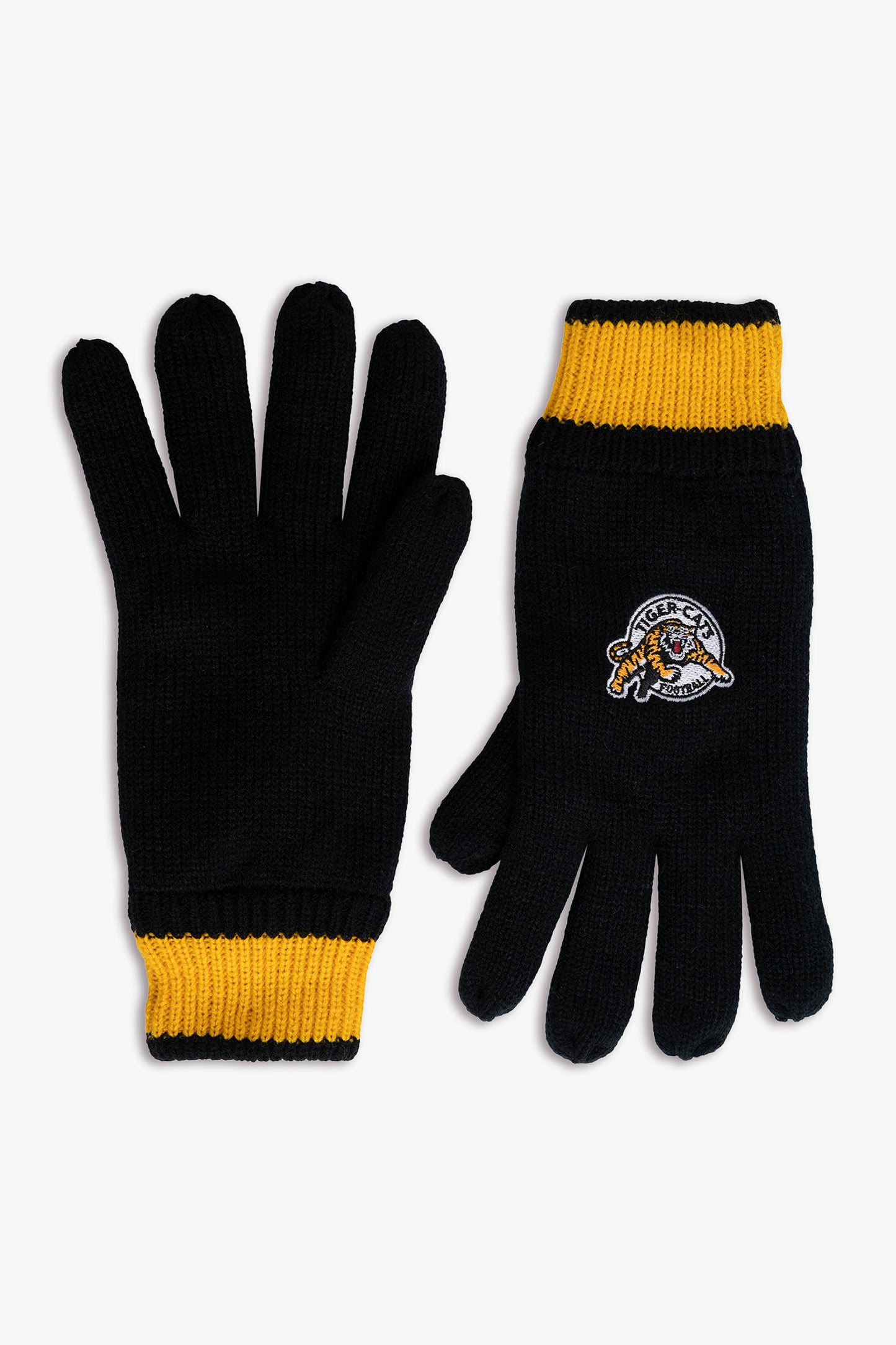 CFL Hamilton Tiger-Cats Adult Men's Cold Weather Winter Thermal Gloves With Embroidered Team Logo