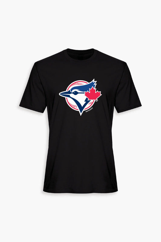 MLB Toronto Blue Jays Unisex Black Cotton Fan T-Shirt with Several Logo Styles