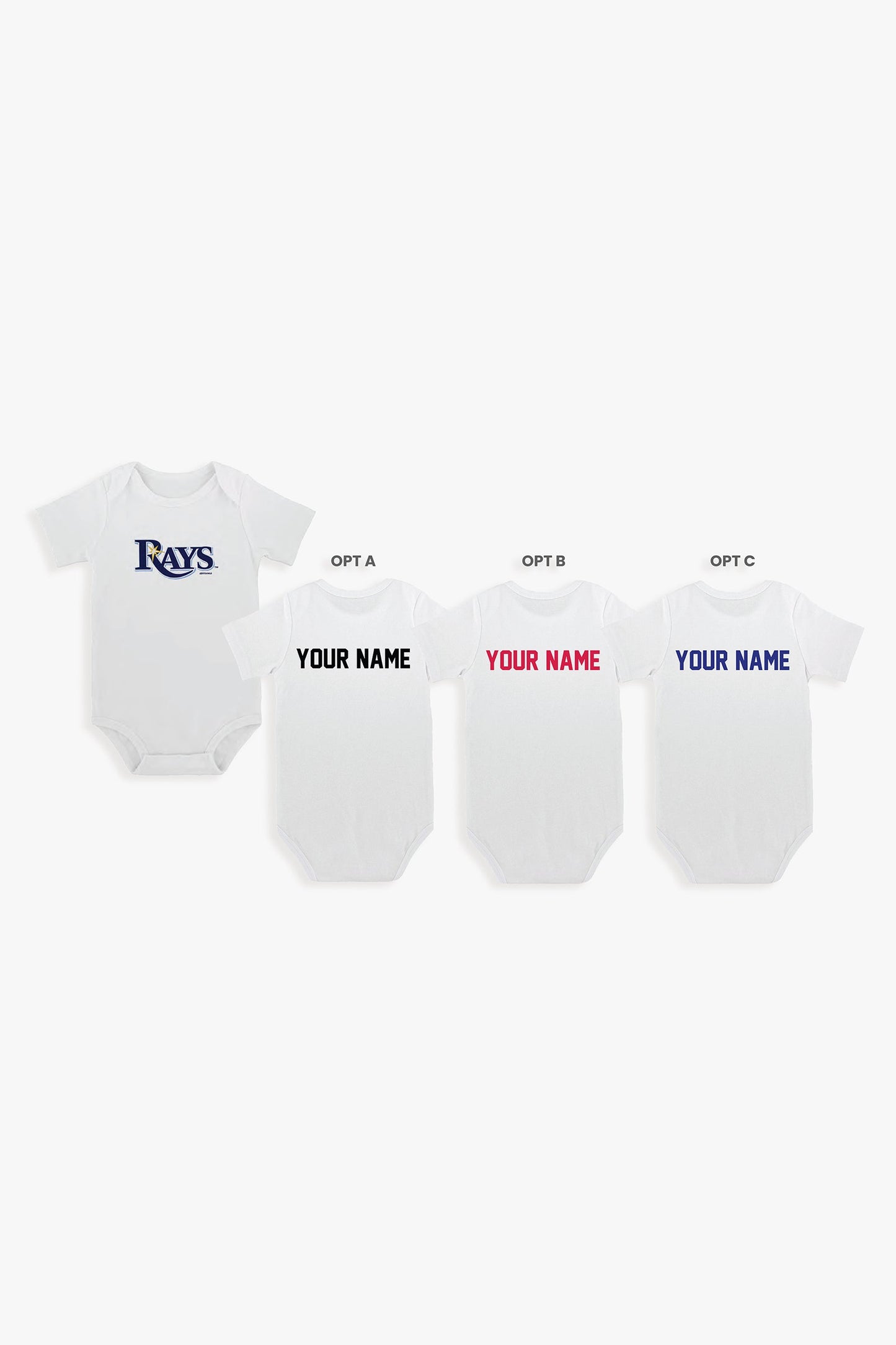 Gertex Customizable MLB Baby Bodysuit in White (3-6 Months)