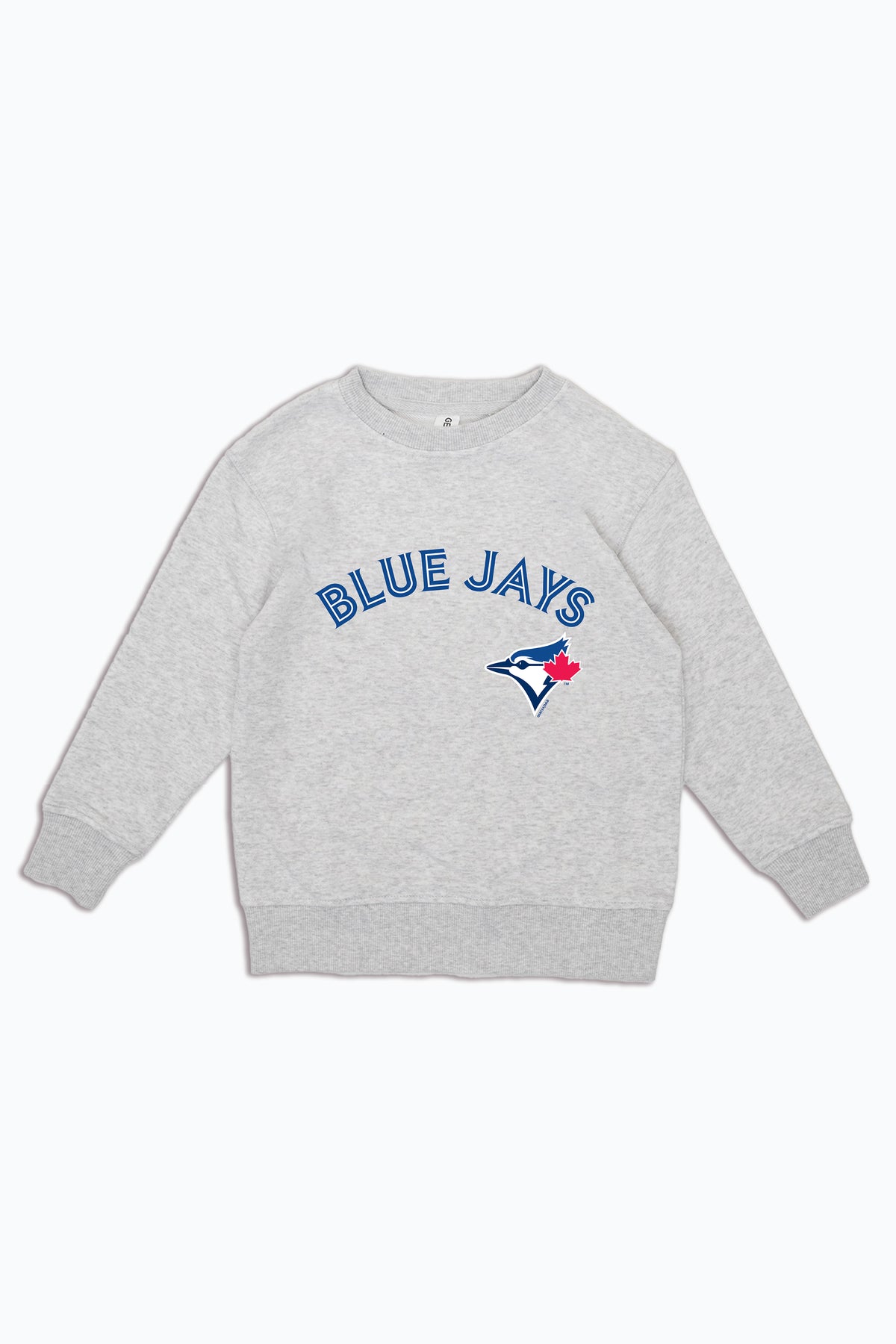 MLB Toronto Blue Jays Logo Crewneck Heather Grey Sweatshirt for Kids, Youth Pullover | Licensed Fan Apparel for Junior Boys, Girls
