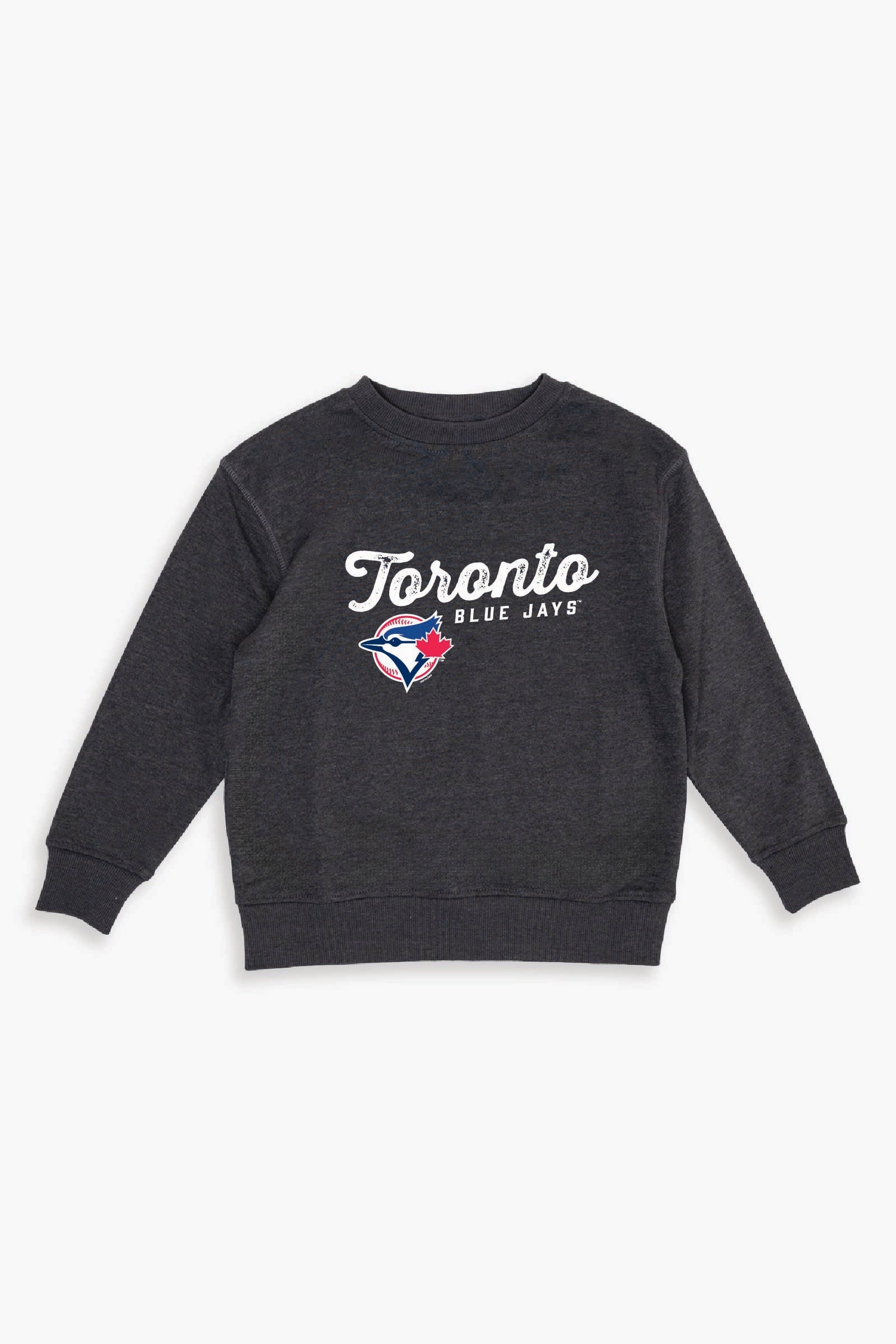 MLB Toronto Blue Jays Youth Crewneck Sweatshirt in Dark Grey (Kids)