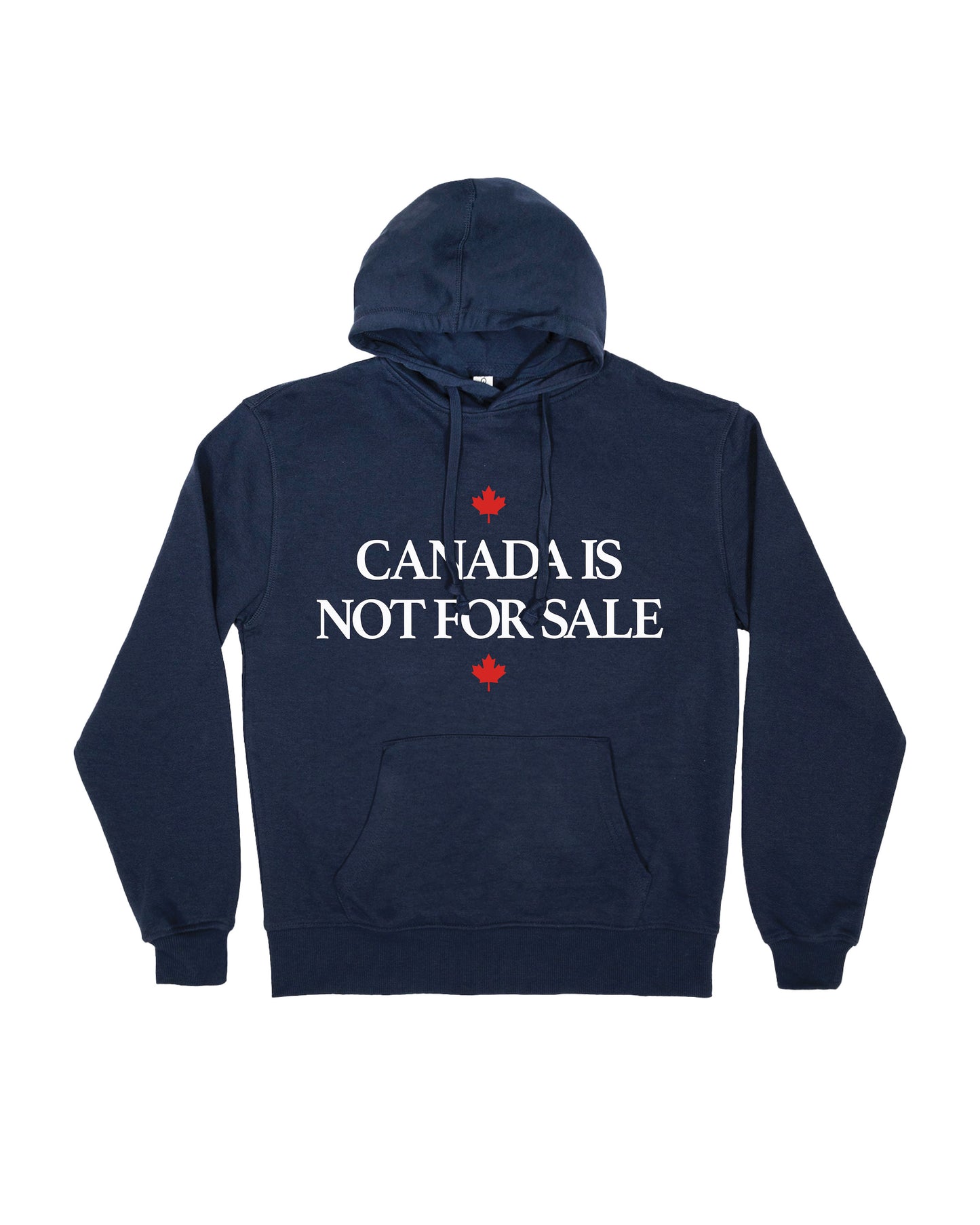 Gertex Canada is Not for Sale Patriotic Hoodie in Navy Blue