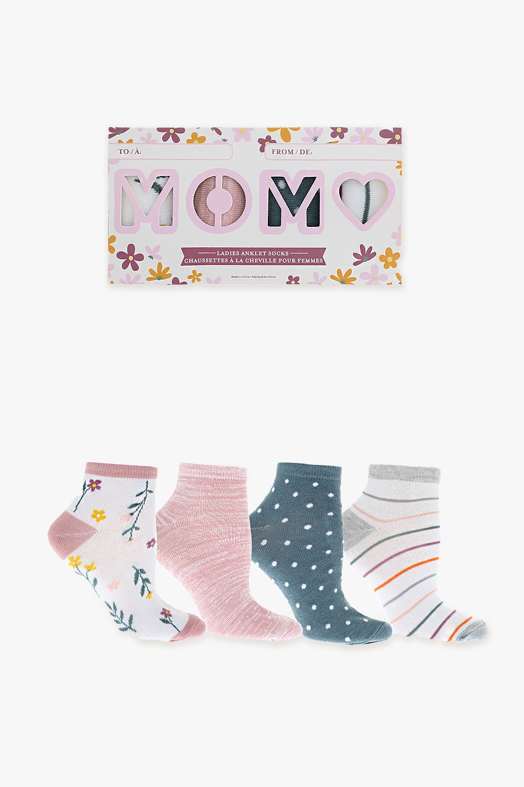Ladies Mother's Day Soft Ankle Socks Gift Box Bundle