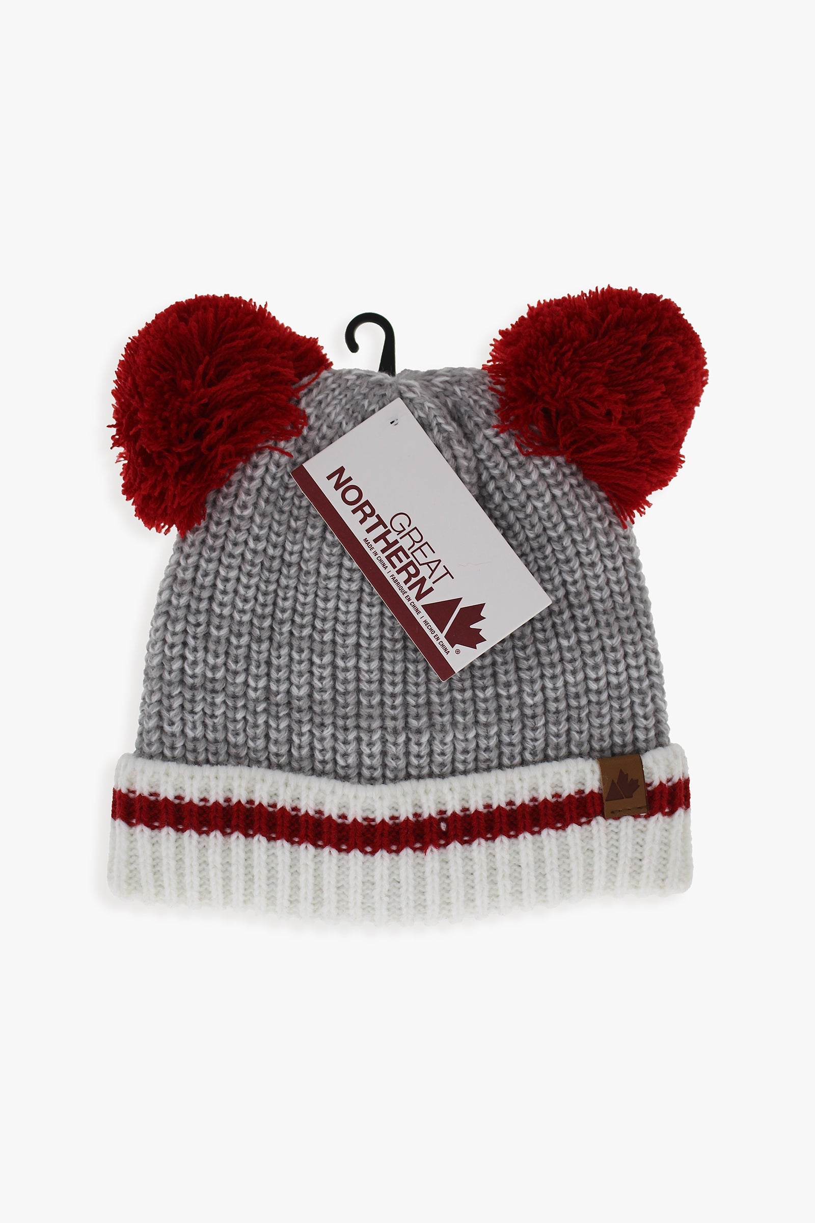 Great Northern Toddler Cuff Hat With Double Pom
