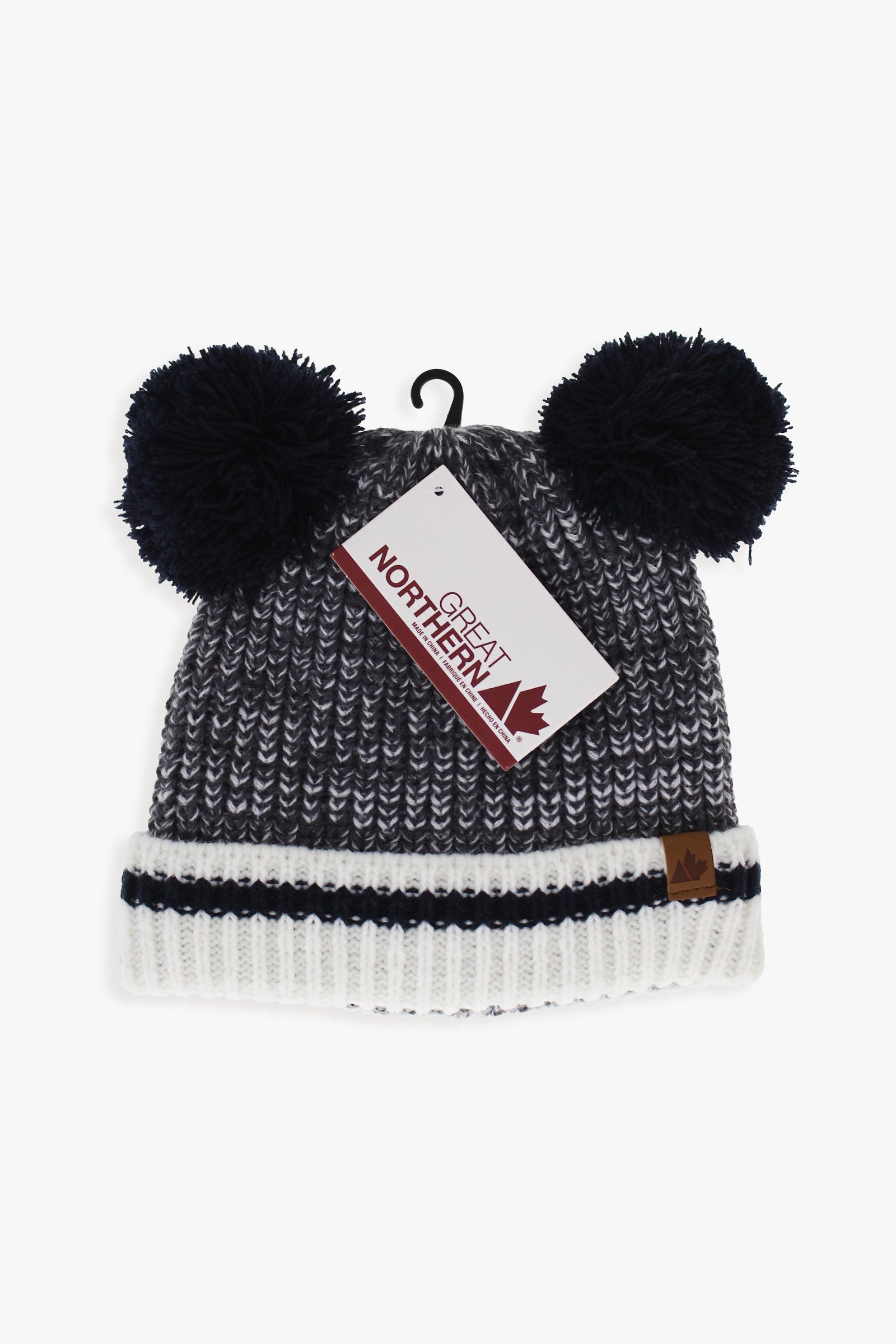 Great Northern Toddler Cuff Hat With Double Pom