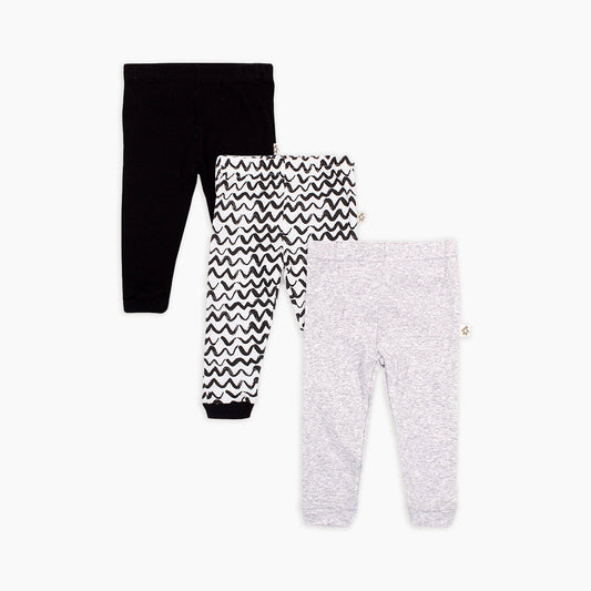 Black & White 3 Pack Assorted Pants