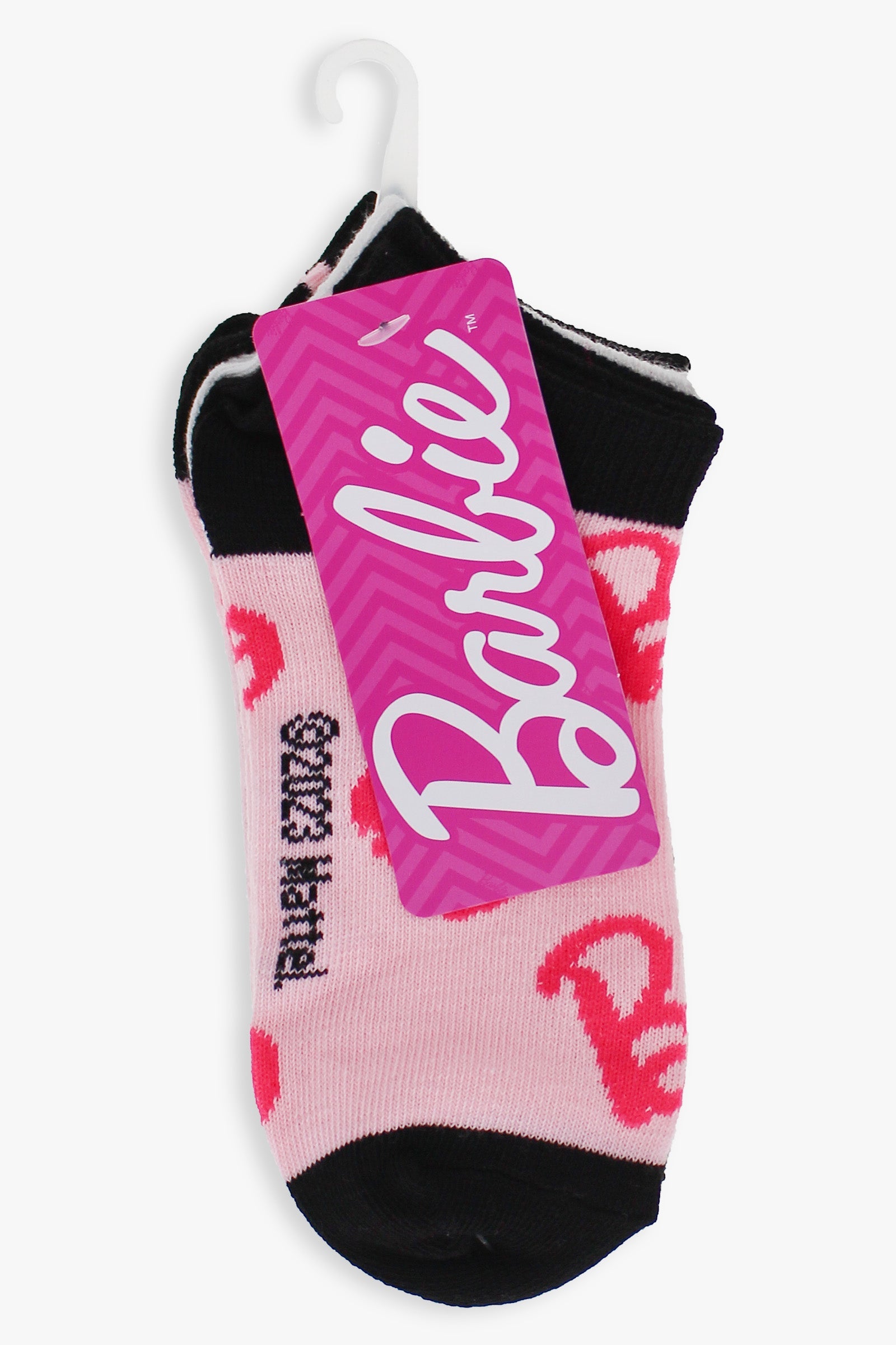 Gertex Barbie Youth Girls 3-Pack No-Show Ankle Socks