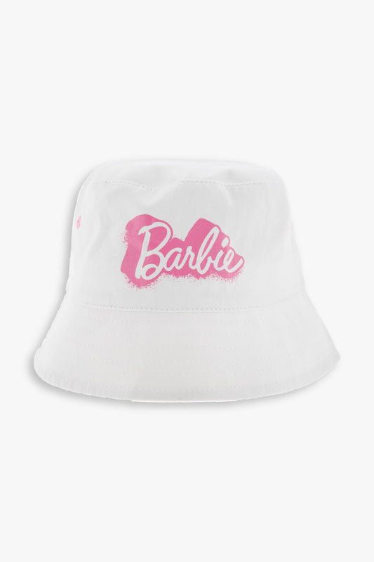 Barbie Youth Girls Limited Edition White Bucket Hat