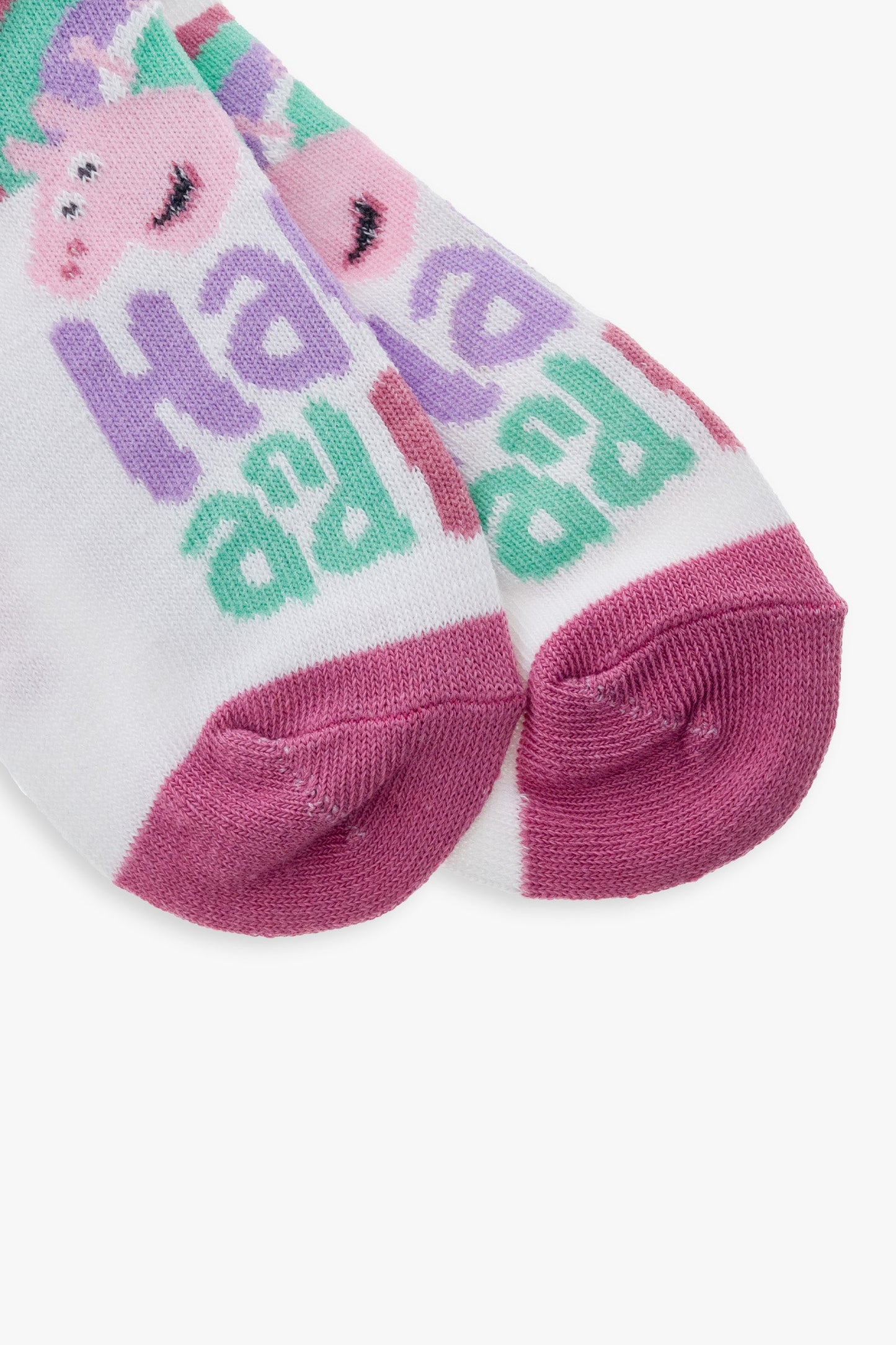 Gertex Peppa Pig Girls 3-Pack No-Show Ankle Socks