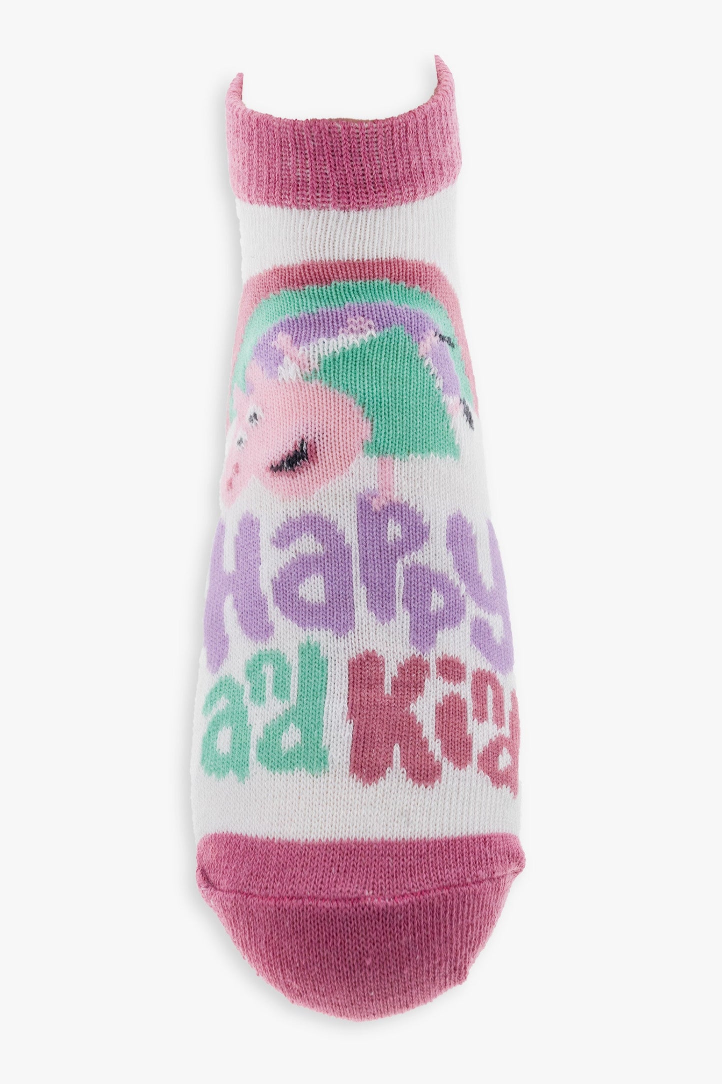 Gertex Peppa Pig Girls 3-Pack No-Show Ankle Socks