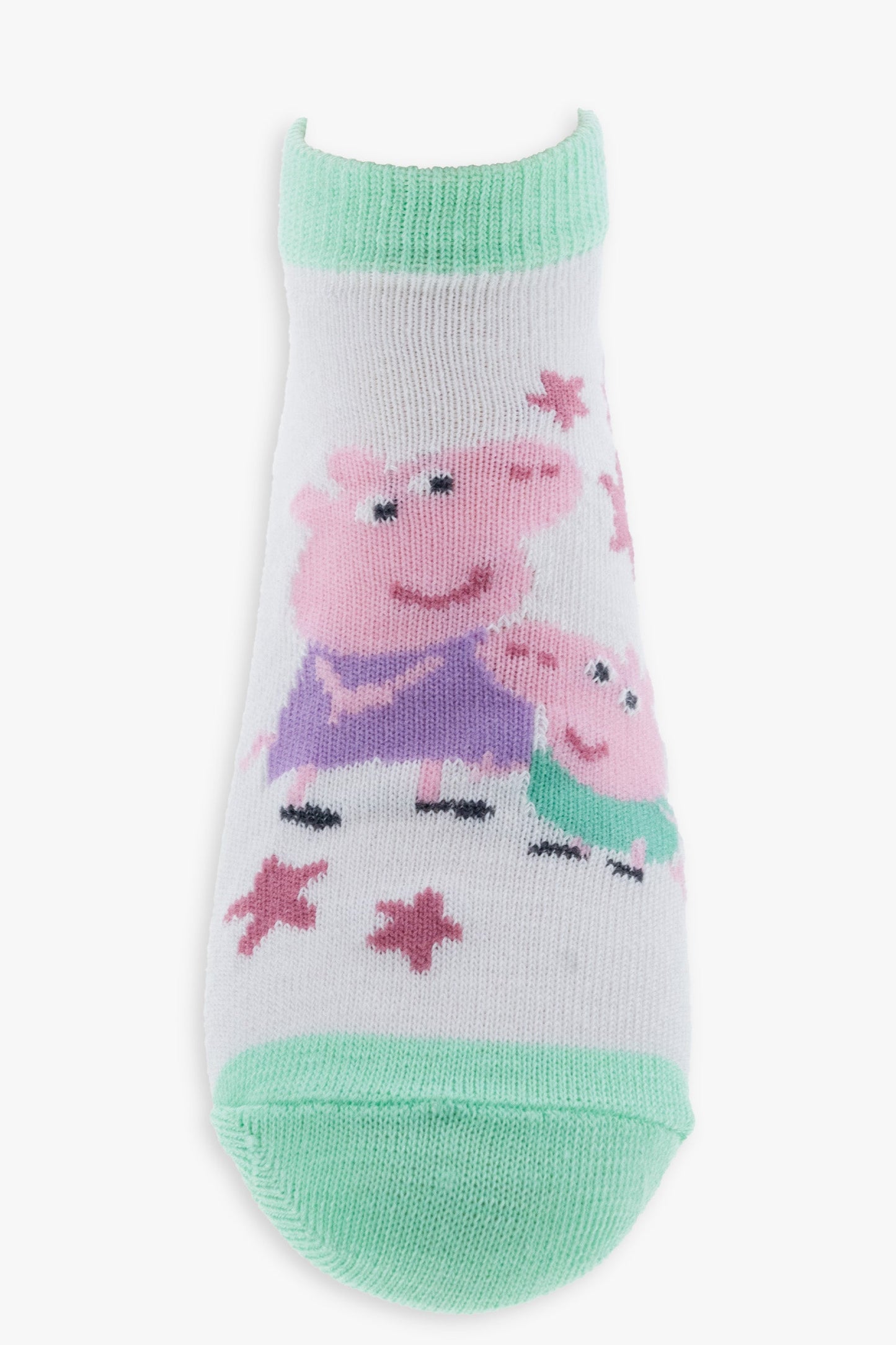 Gertex Peppa Pig Girls 3-Pack No-Show Ankle Socks