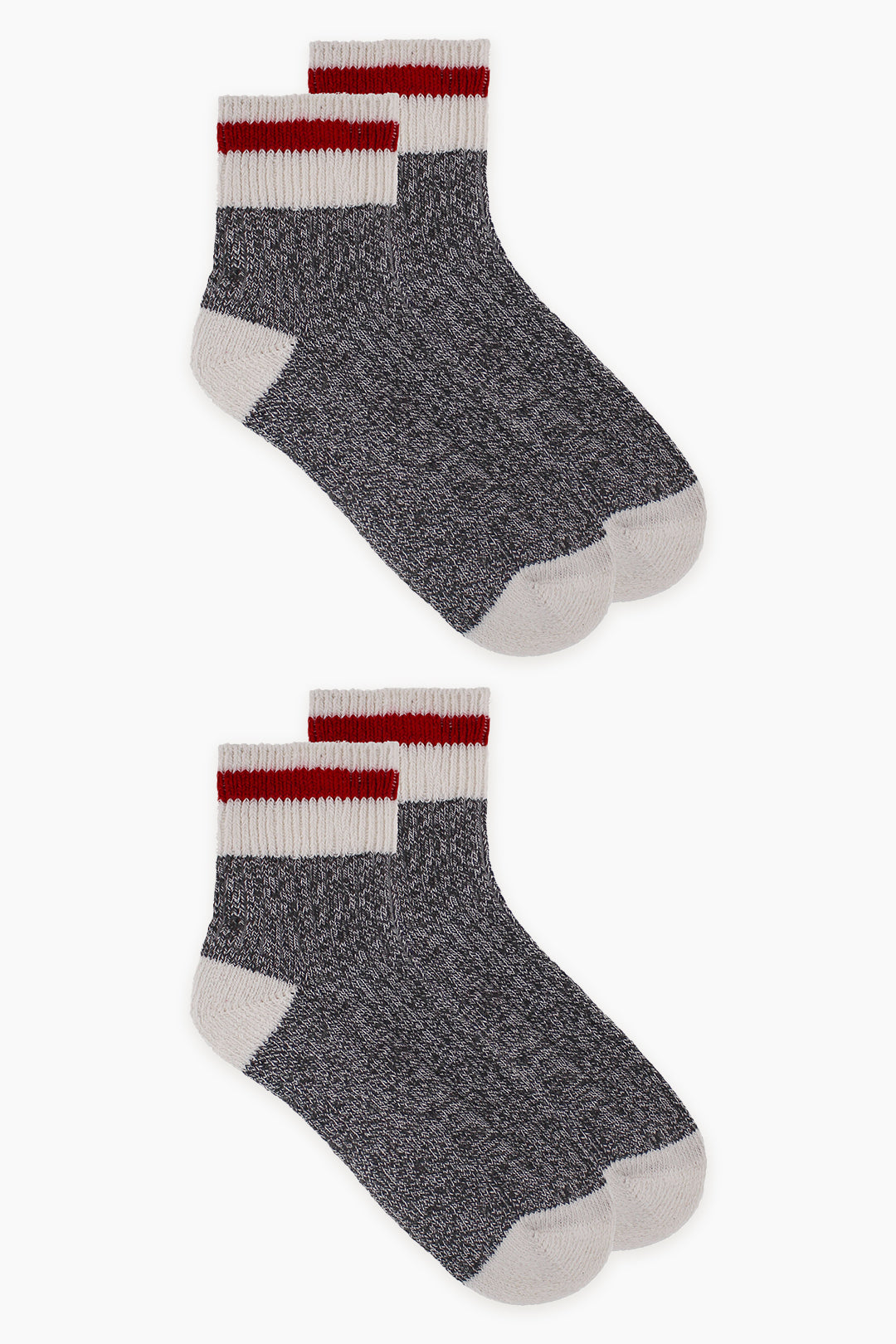 Great Northern Men's 2-Pack Half Terry Quarter Socks