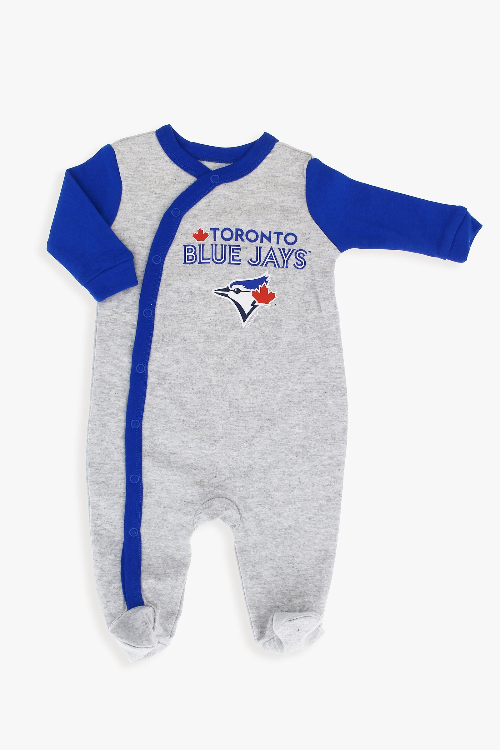Gertex MLB Toronto Blue Jays Baby Grey Footed Sleeper