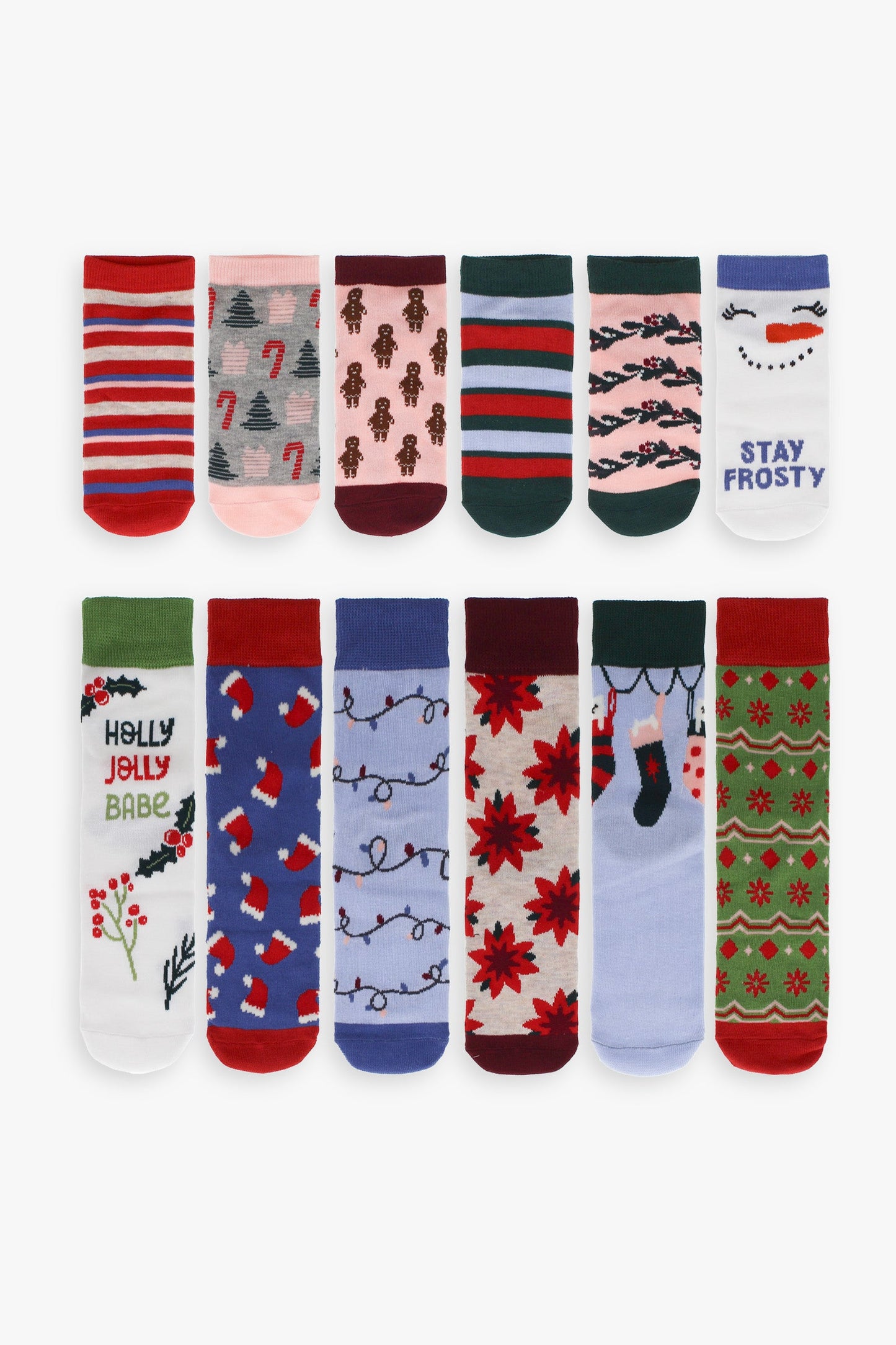 Gertex Ladies "12 Days of Socks" Holiday Gift Advent Calendar