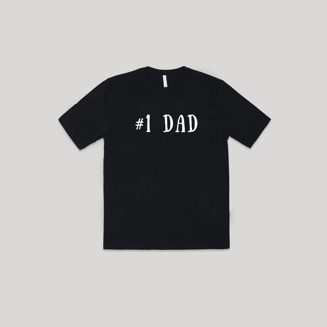 Father's Day #1 BEST DAD Short Sleeve Adult Tee - Snugabye Canada